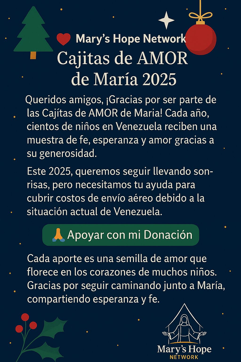 Donación Movimiento de Schoenstatt de Florida