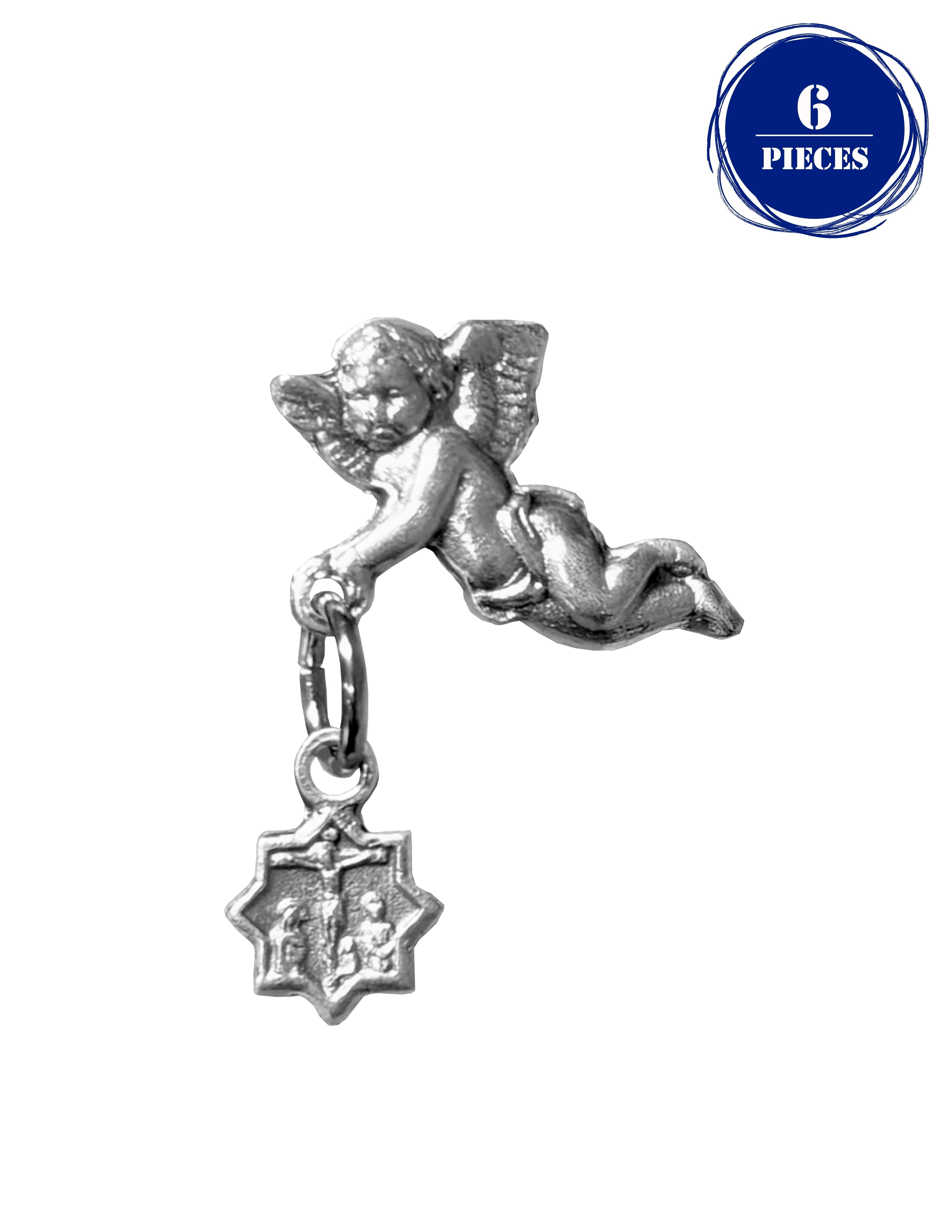 Silver accent catholics lapel pins