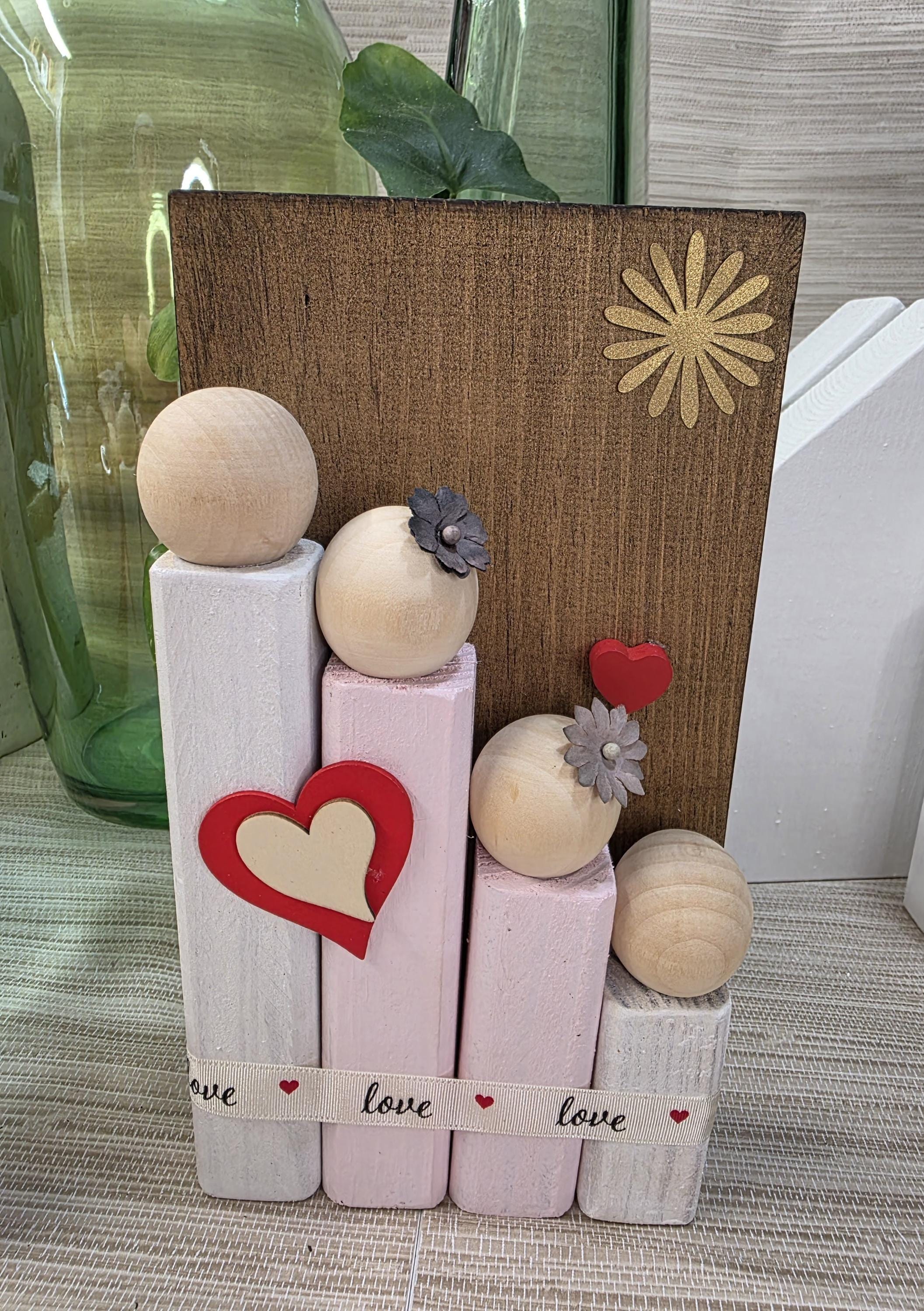 Family Wooden People Blocks