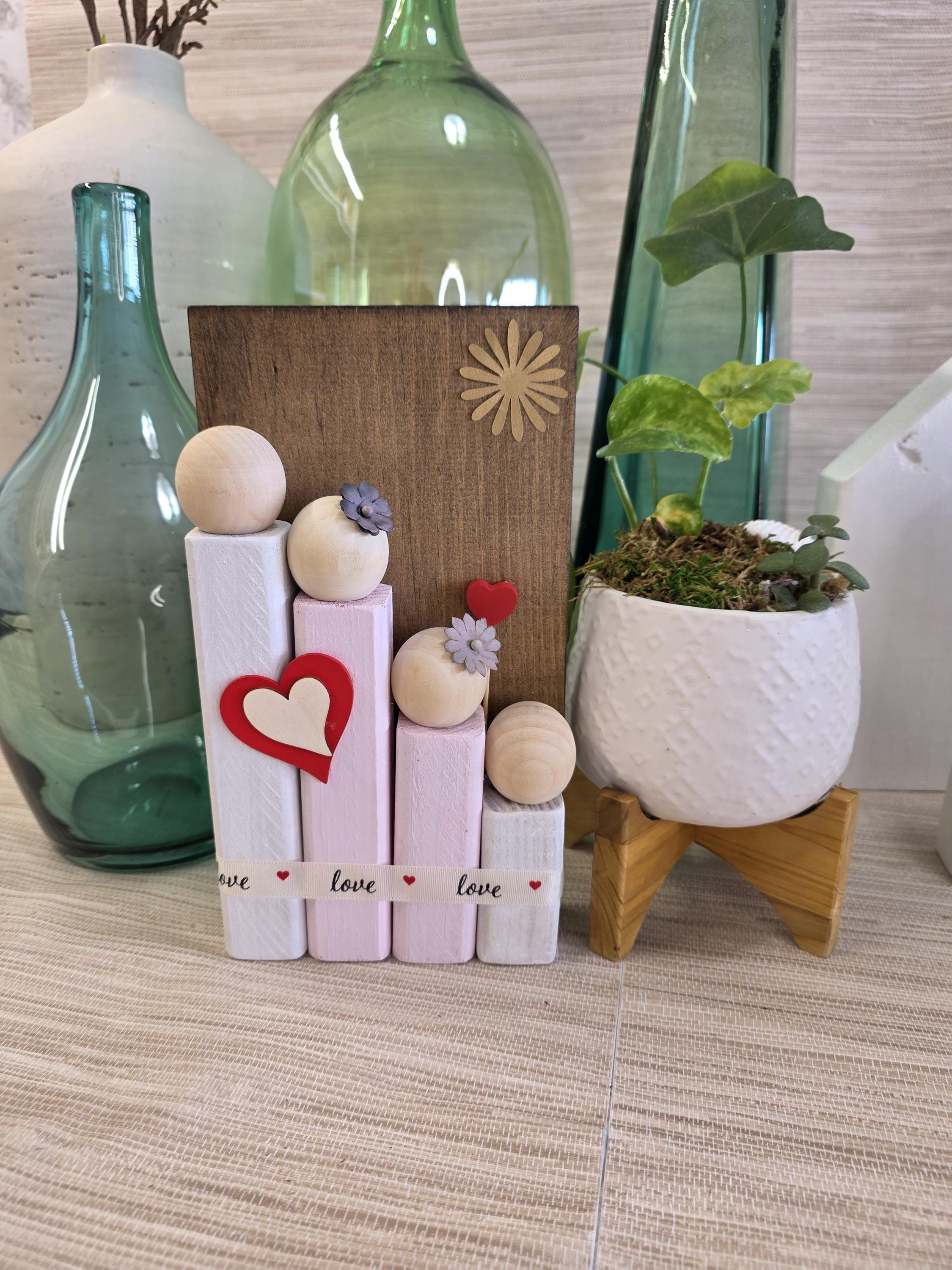 Family Wooden People Blocks - Family Set of 4 Ref. 005