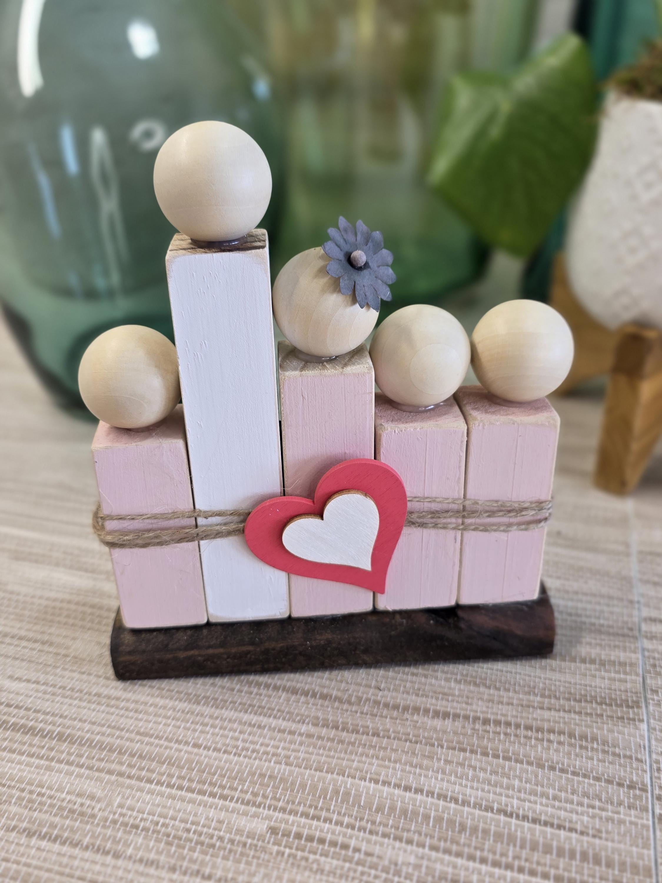 Family Wooden People Blocks - Family Love Set of 5 Ref. 003