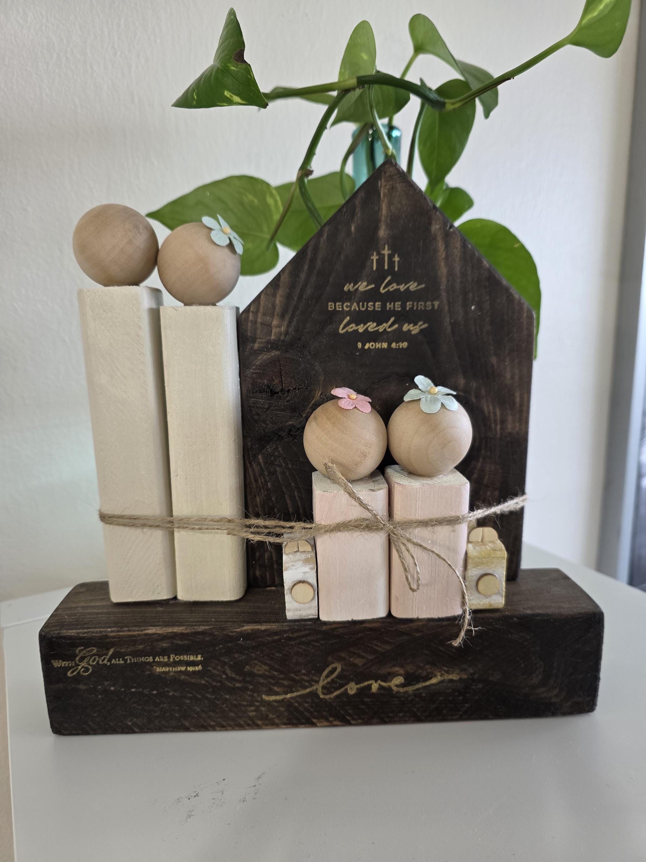 Family Wooden People Blocks - Family Set of 6 Ref. 011