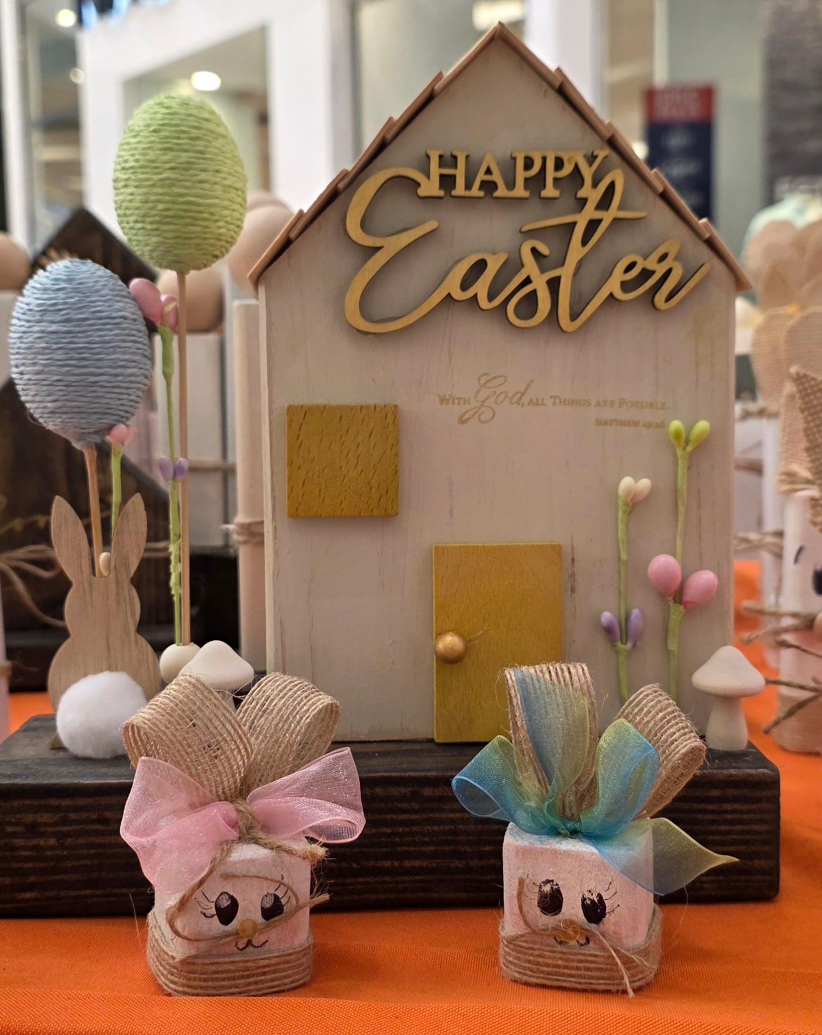 Happy Easter - Bonnies and eggs in House Ref. 013