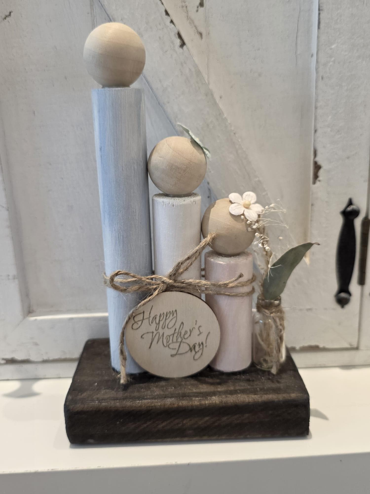 Happy Mother’s Day Family Wooden People Blocks Ref. 014