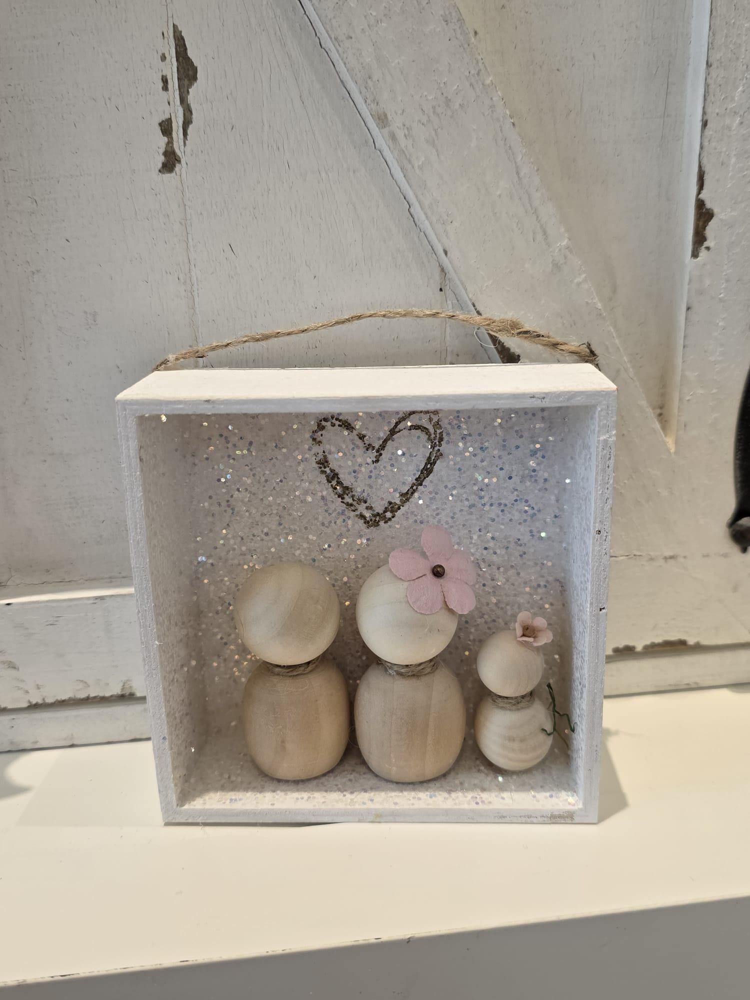 Happy Mother’s Day Family Wooden People Blocks. Ref. 012