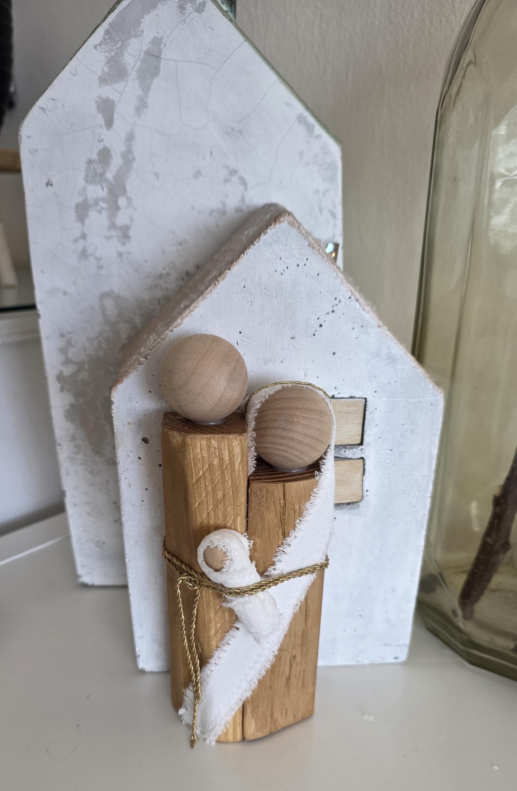 Christmas Nativity Set Golden Tall