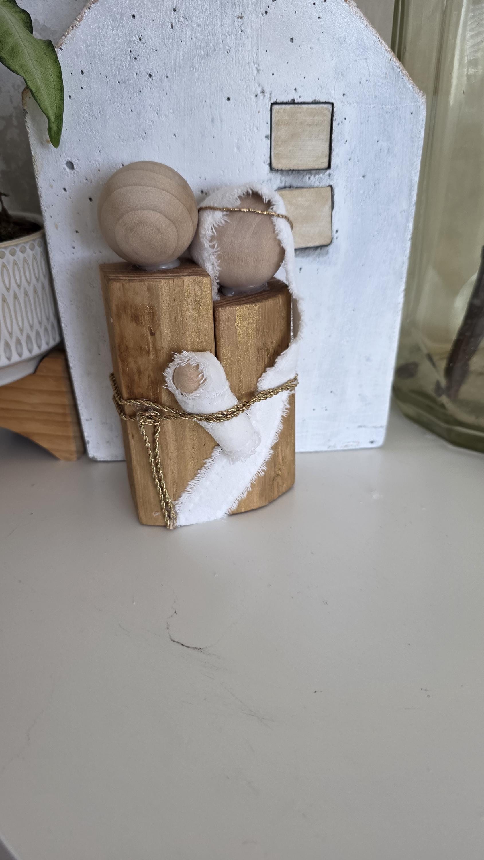 Christmas Nativity Set Golden Medium