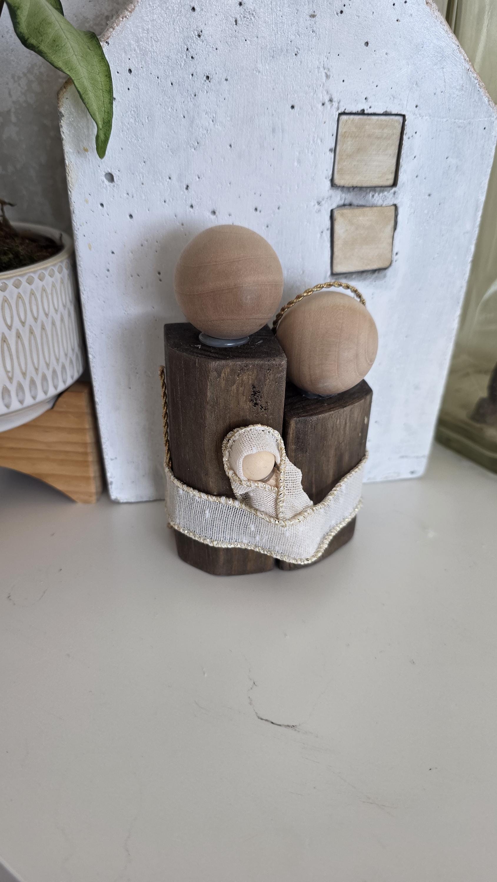 Christmas Nativity Set Espresso Tall