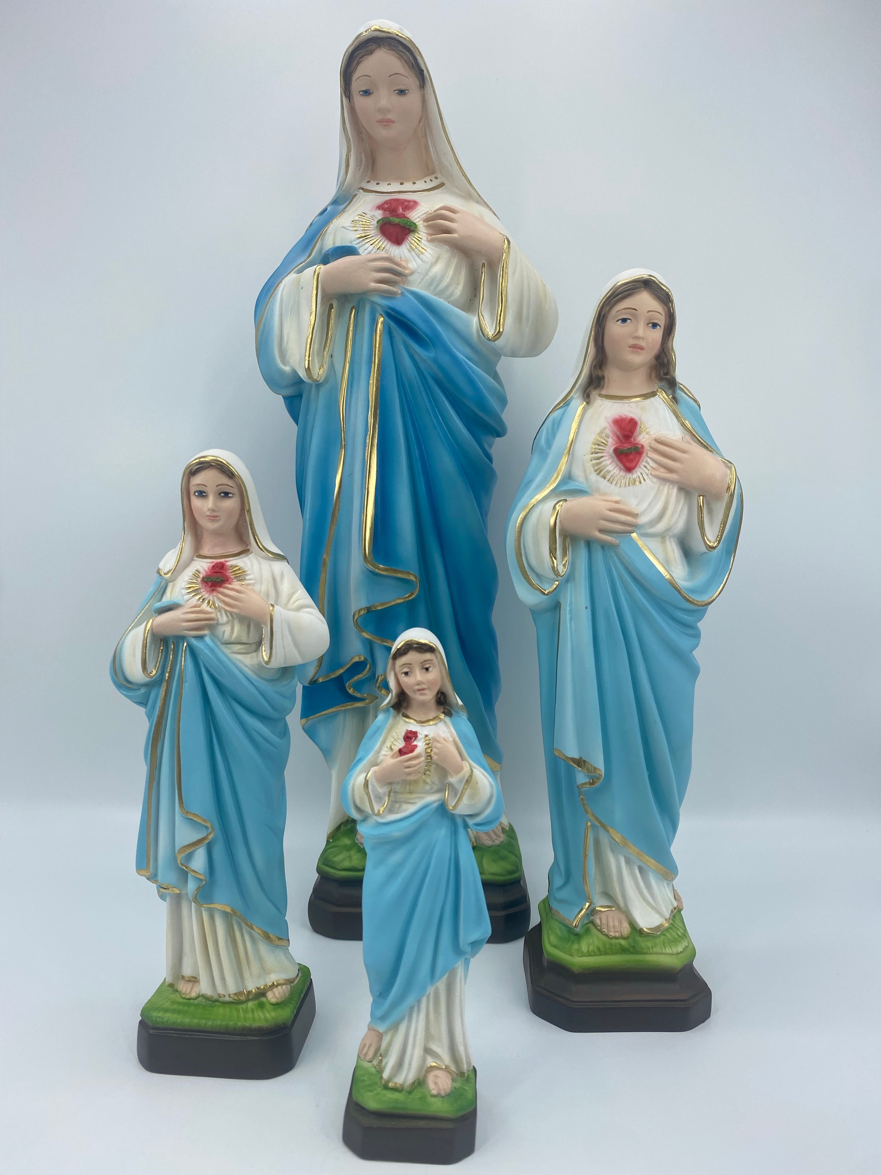 The Faith Gift Shop Immaculate of the Virgin Mary- Hand Painted in Italy - Our Tuscany Collection - Inmaculado Corazon de Maria