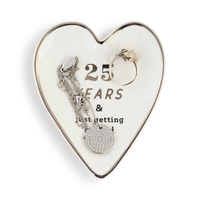 25 Years Art Heart Trinket Dish