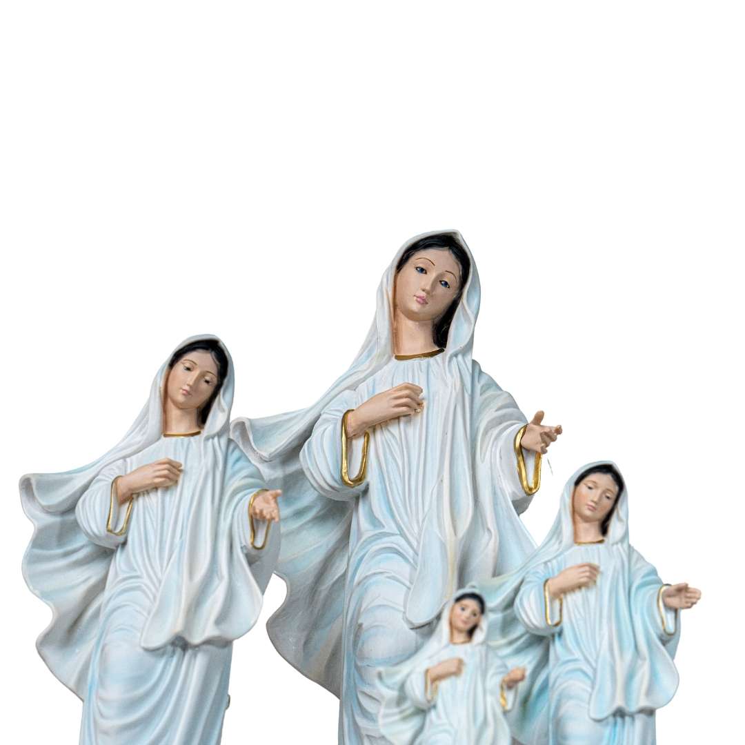 La tienda de regalos de la fe Nuestra Señora de Medjugorje Reina de la Paz - Pintada a mano en Italia - Nuestra colección de Toscana -