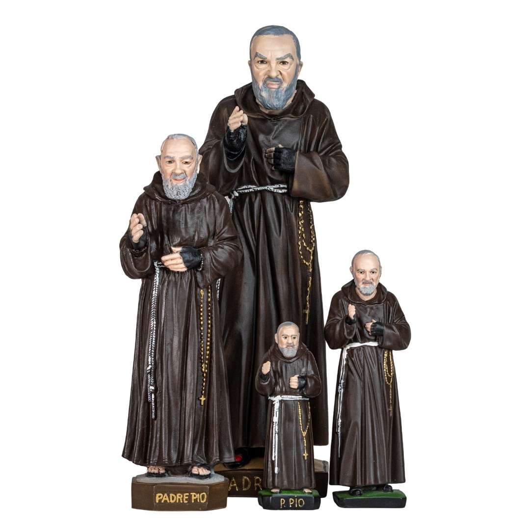 The Faith Gift Shop Saint Father Pio statue - Hand Painted in Italy - Our Tuscany Collection   / San  Padre Pio