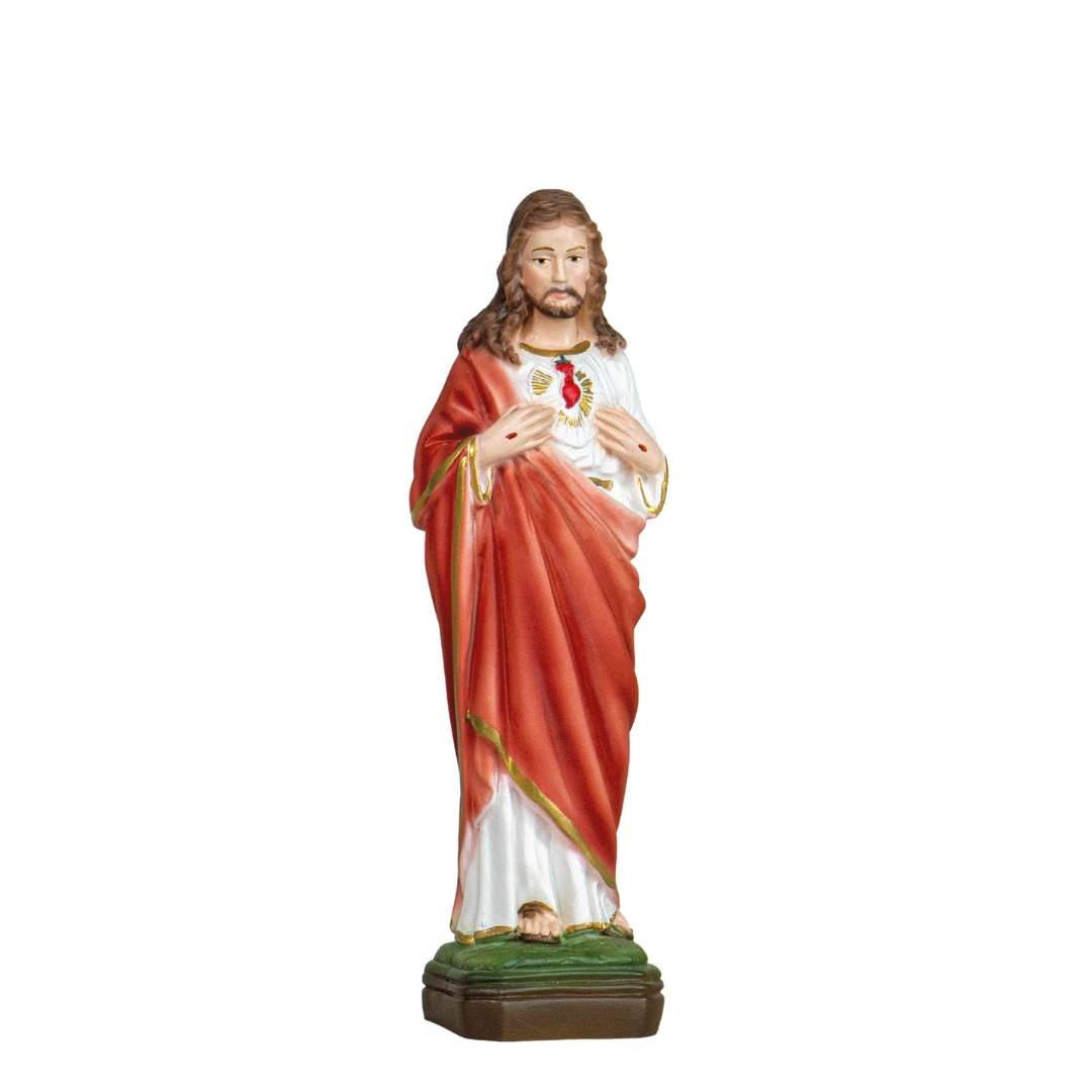 Estatua del Sagrado Corazón de Jesús de The Faith Gift Shop - Pintada a mano en Italia - Nuestra colección de Toscana - / Sagrado Corazon de Jesus