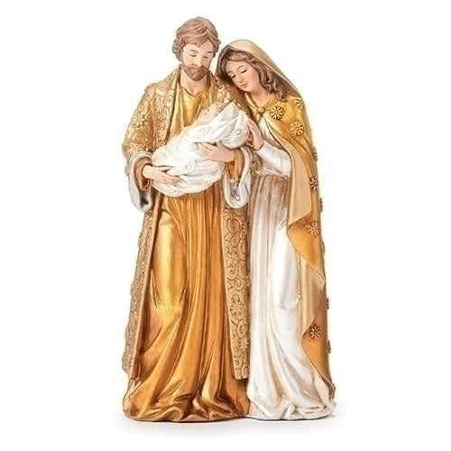 Figura de la Sagrada Familia de oro de 7,5" de alto