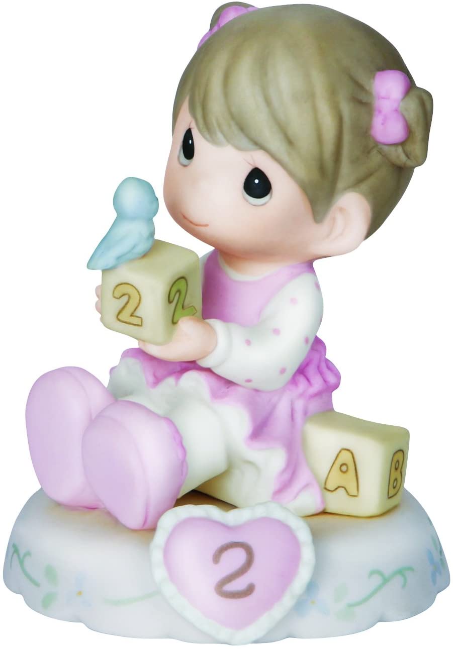 Precious Moments, Growing In Grace, Age 2, Bisque Porcelain Figurine