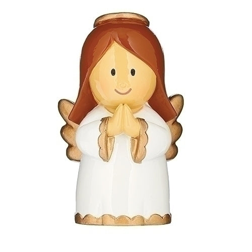 Figura de ángel guardián romano, 2,75 pulgadas de alto, multicolor