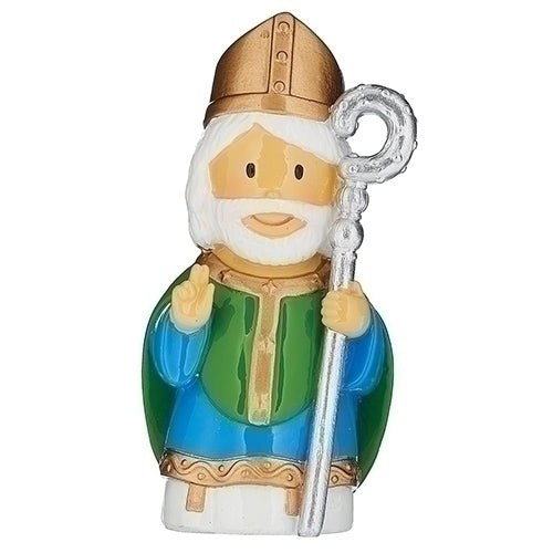 Figura de San Patricio de 3,25" de alto; Pequeños mecenas
