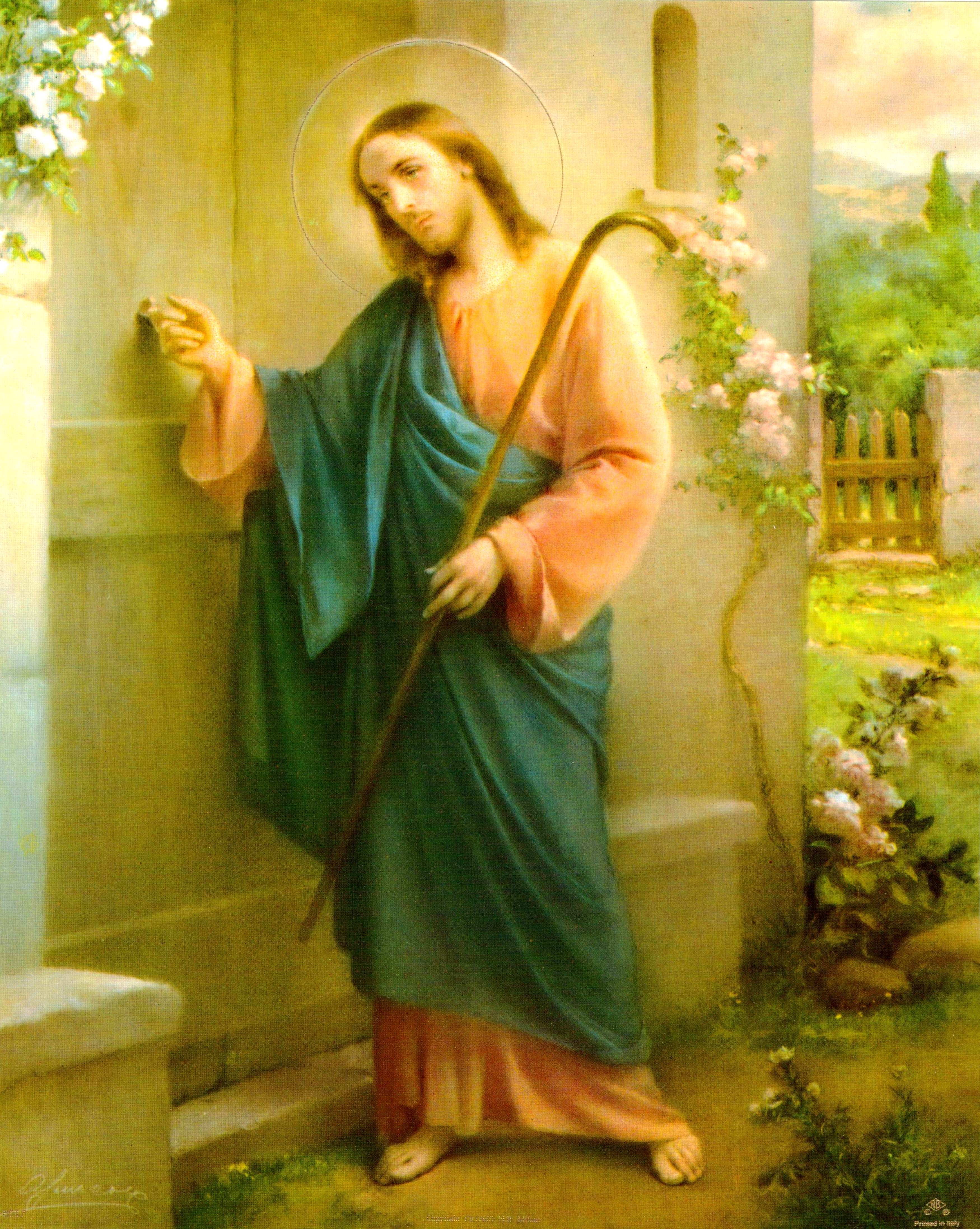 Arte religioso para pared, impresión laminada, sin marco, papel decorativo artístico de 8" x 10"