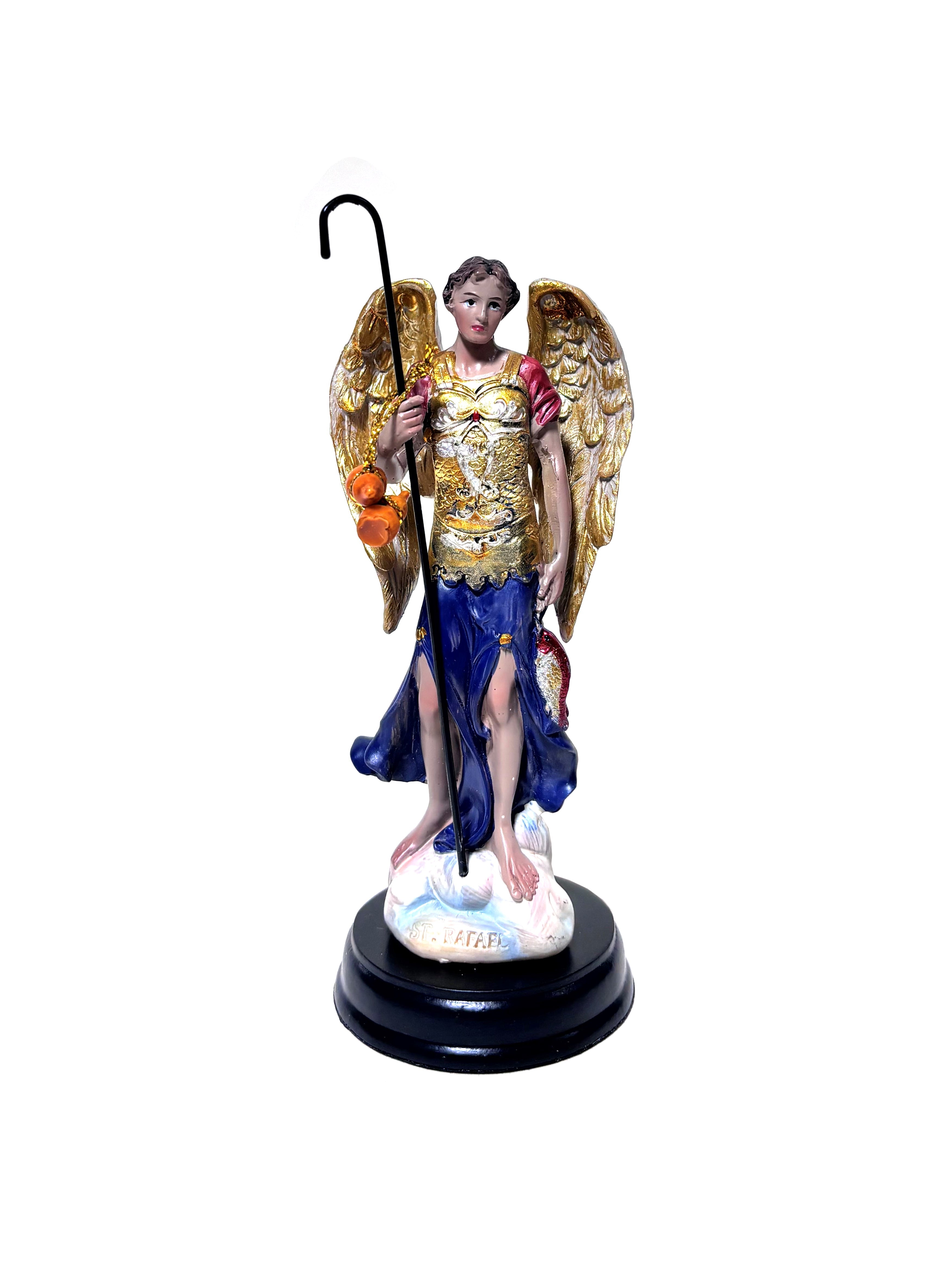 Estatua religiosa de San Rafael Arcángel de 5" de altura