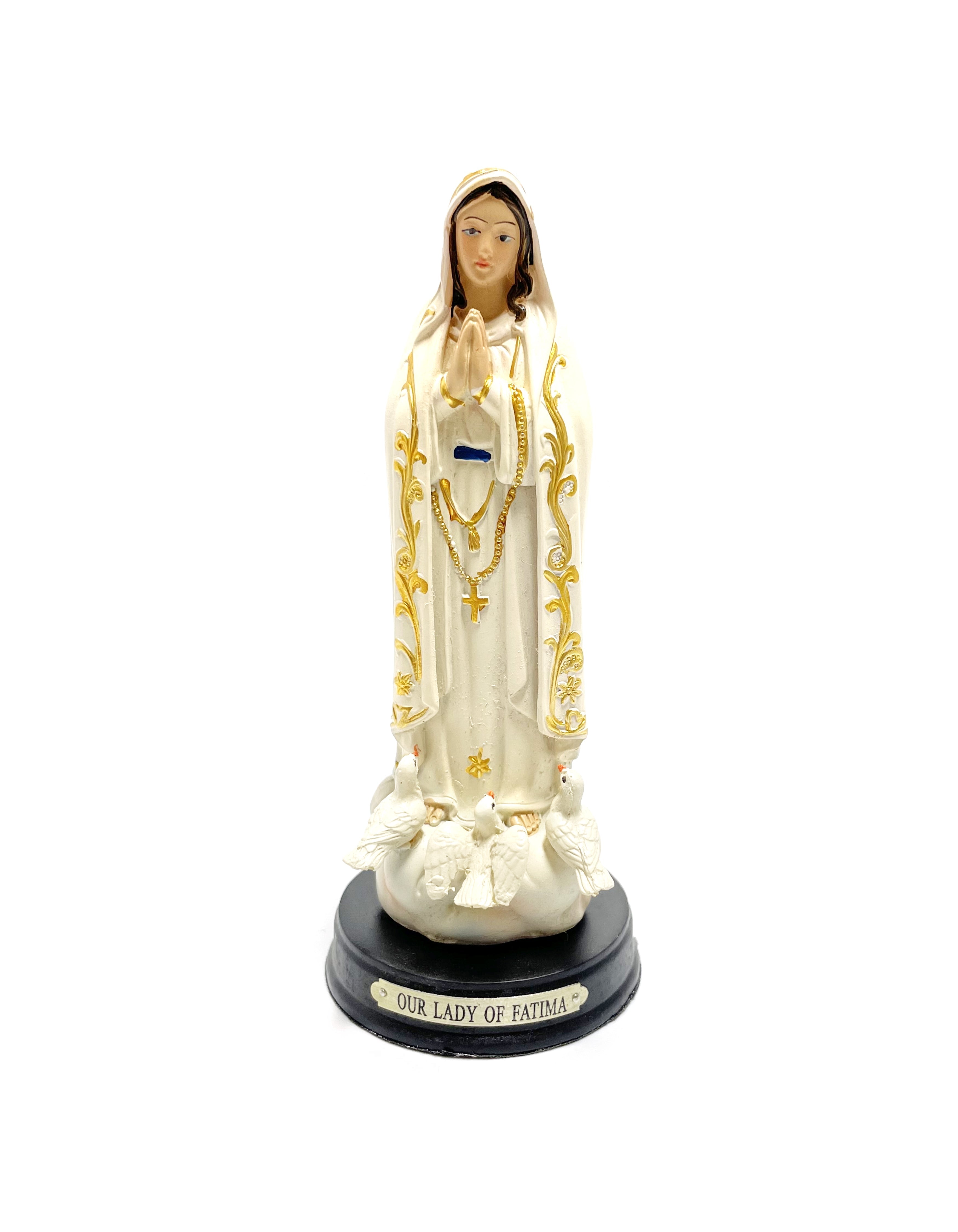 Estatua religiosa de Nuestra Señora de Fátima de 5" de altura