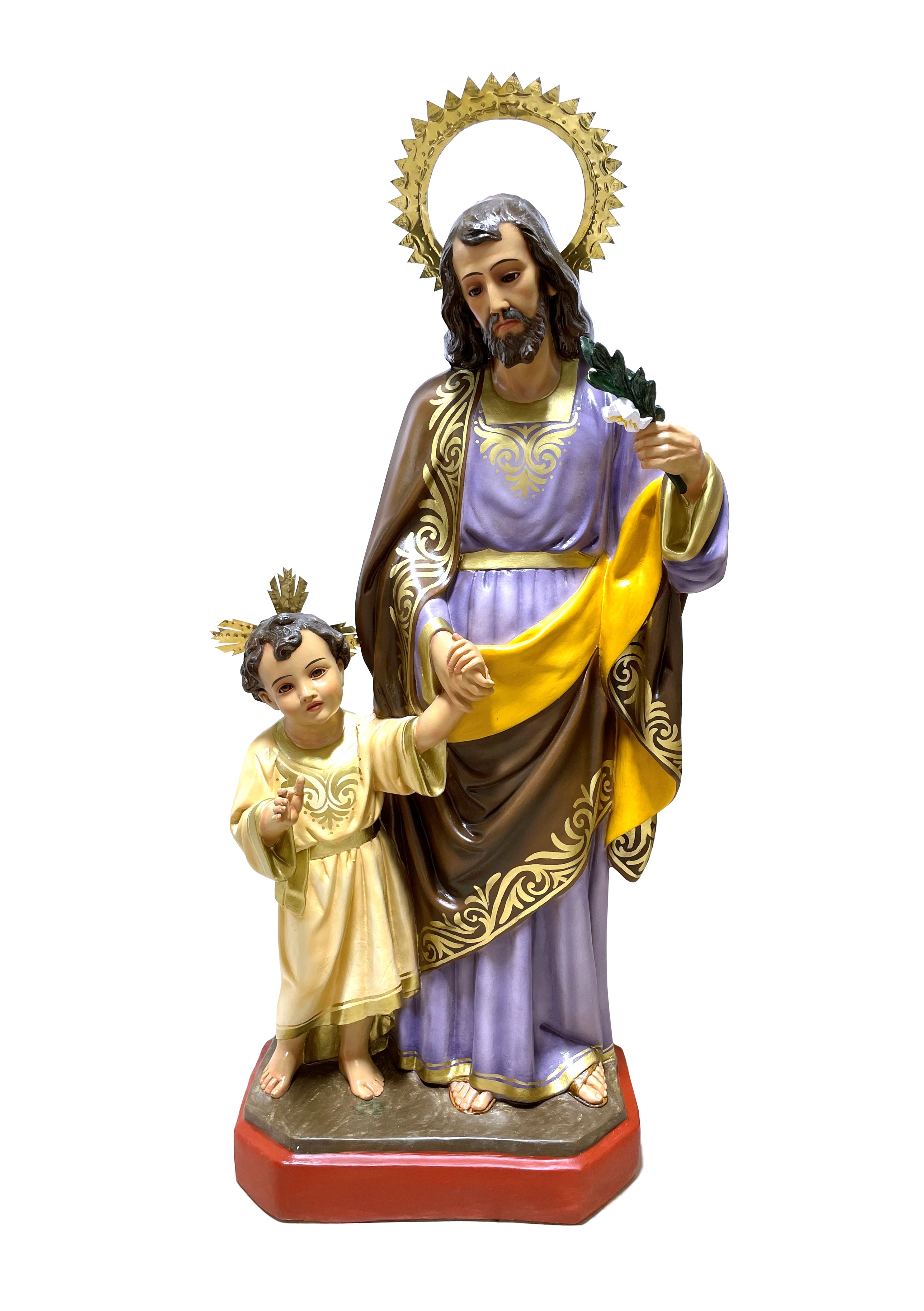 Estatua de San José de 40" para interior y exterior / Imagen de San José de 40" para Interiores y Extreriores