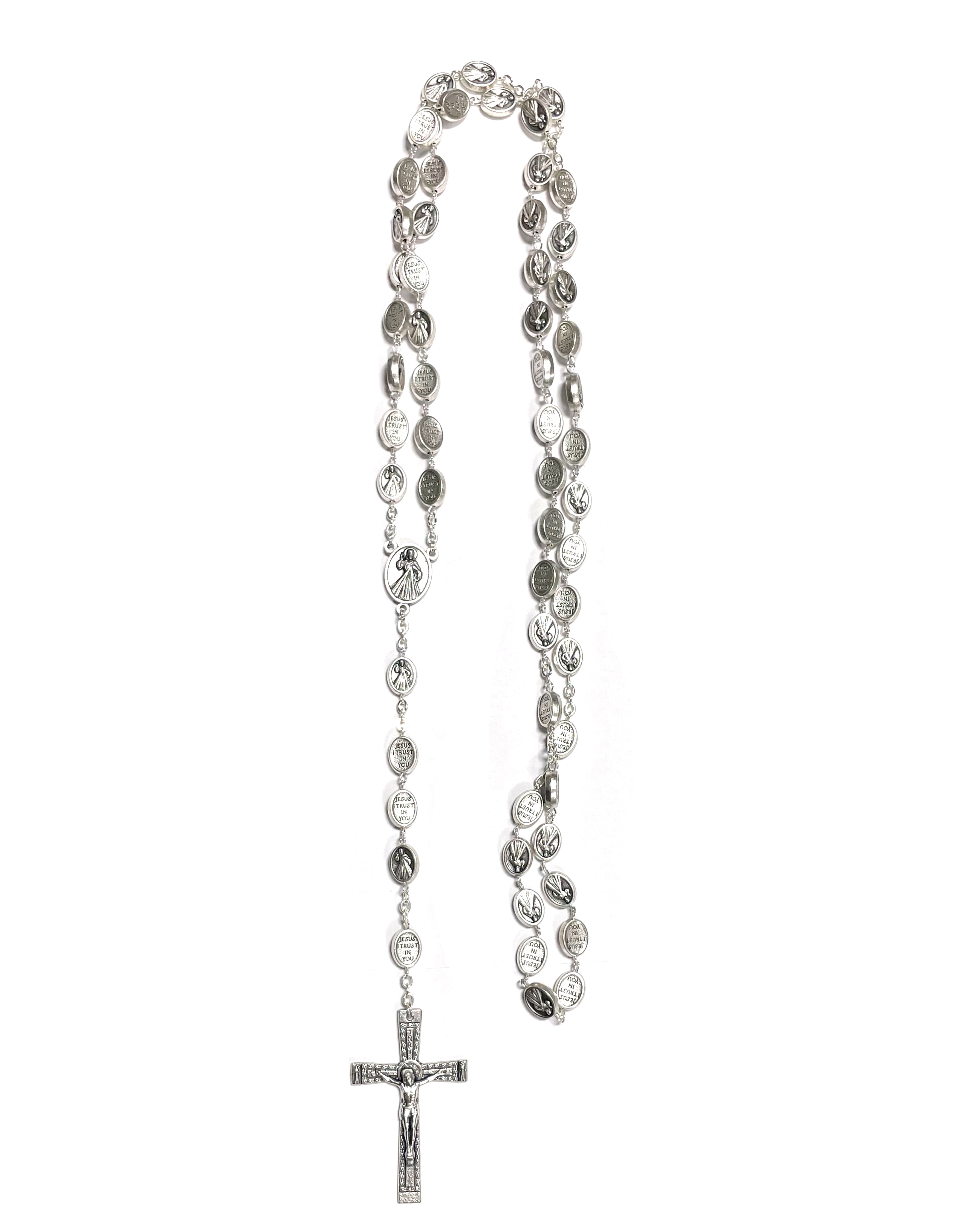 Rosario con cuentas de medallas de la Divina Misericordia