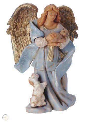 FIGURA DE BELÉN DE ÁNGEL CON ANIMAL DE 5" CELIA