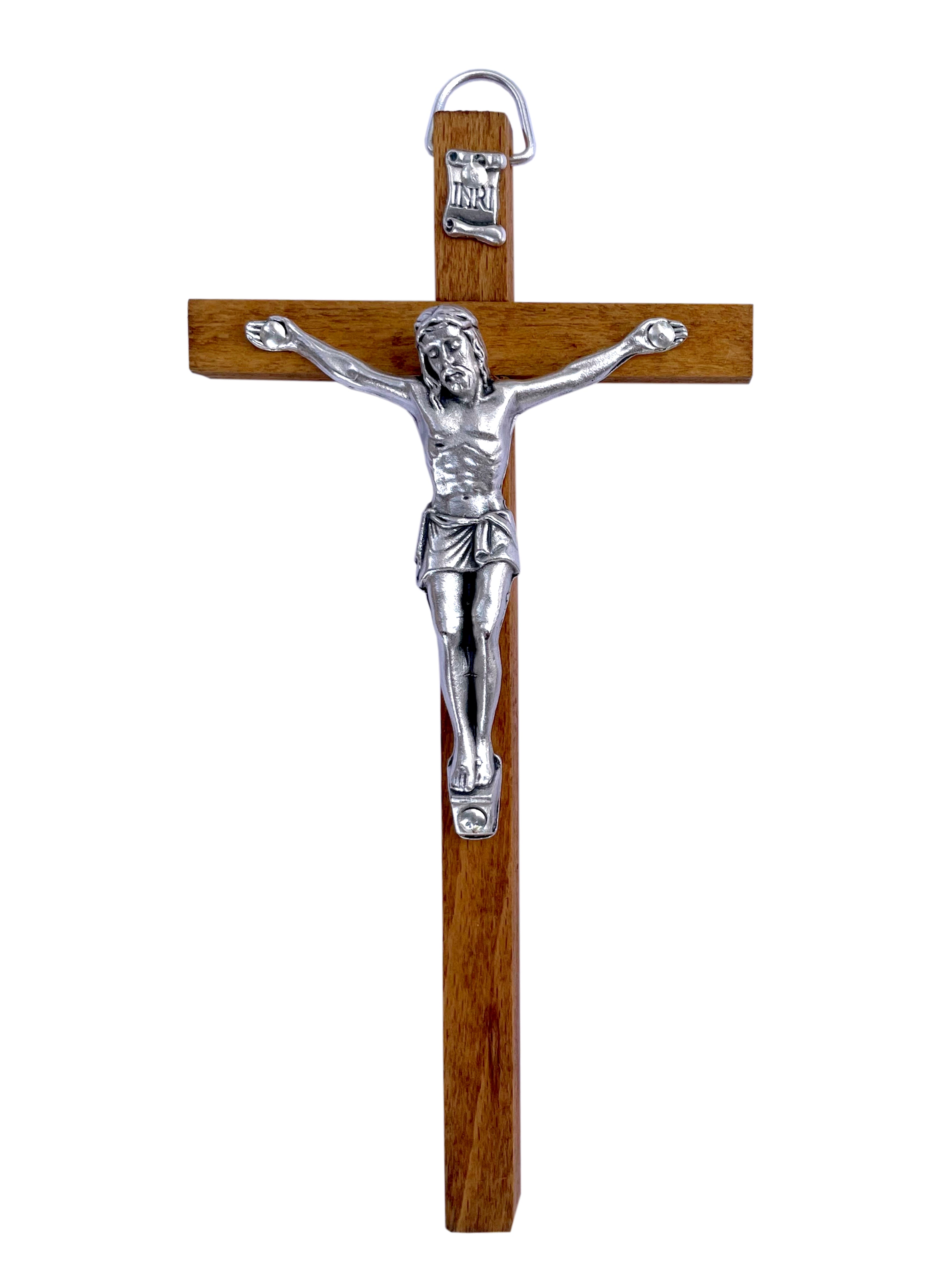 Crucifijo de madera rústica