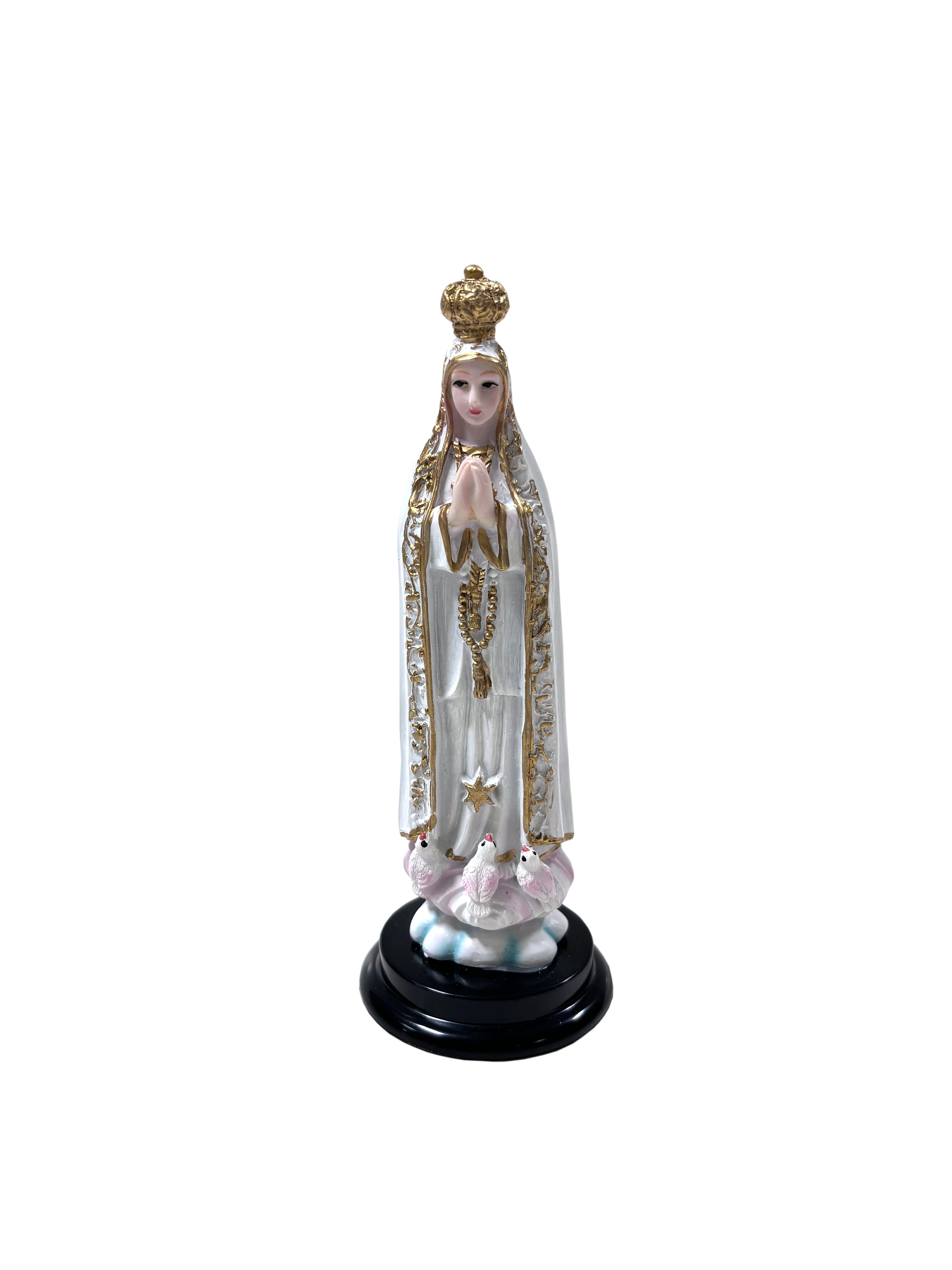 Estatua religiosa de Nuestra Señora de Fátima de 5" de altura