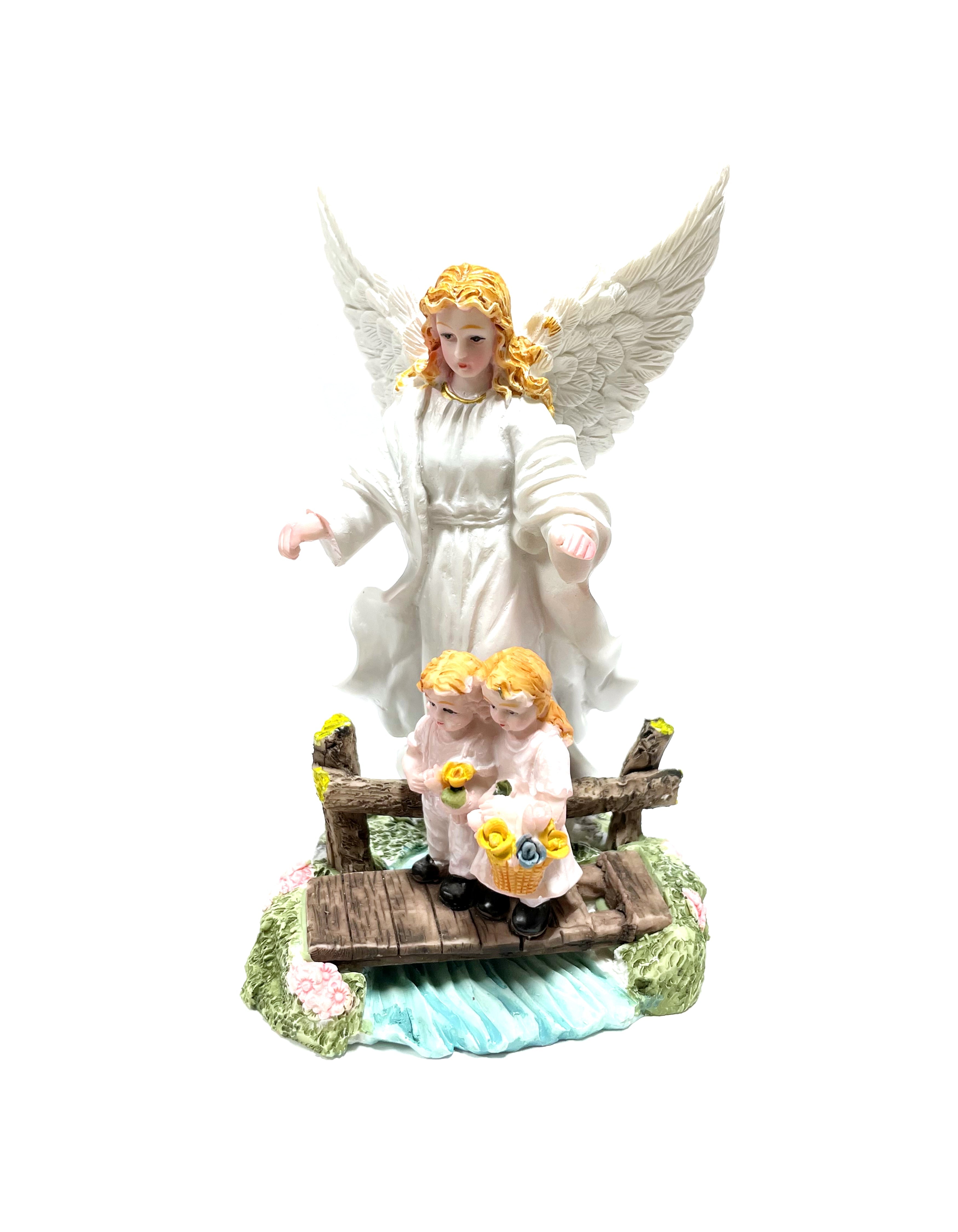 Estatua religiosa del Ángel de la Guarda de 5" de altura