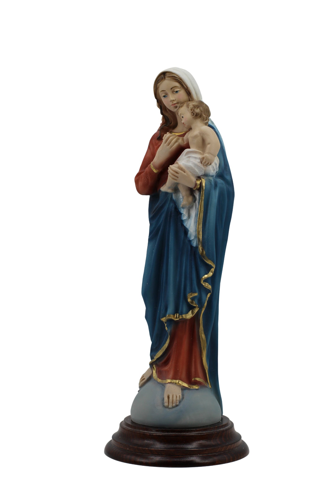 La Virgen María y el Niño Jesús sobre el mundo de The Faith Gift Collection