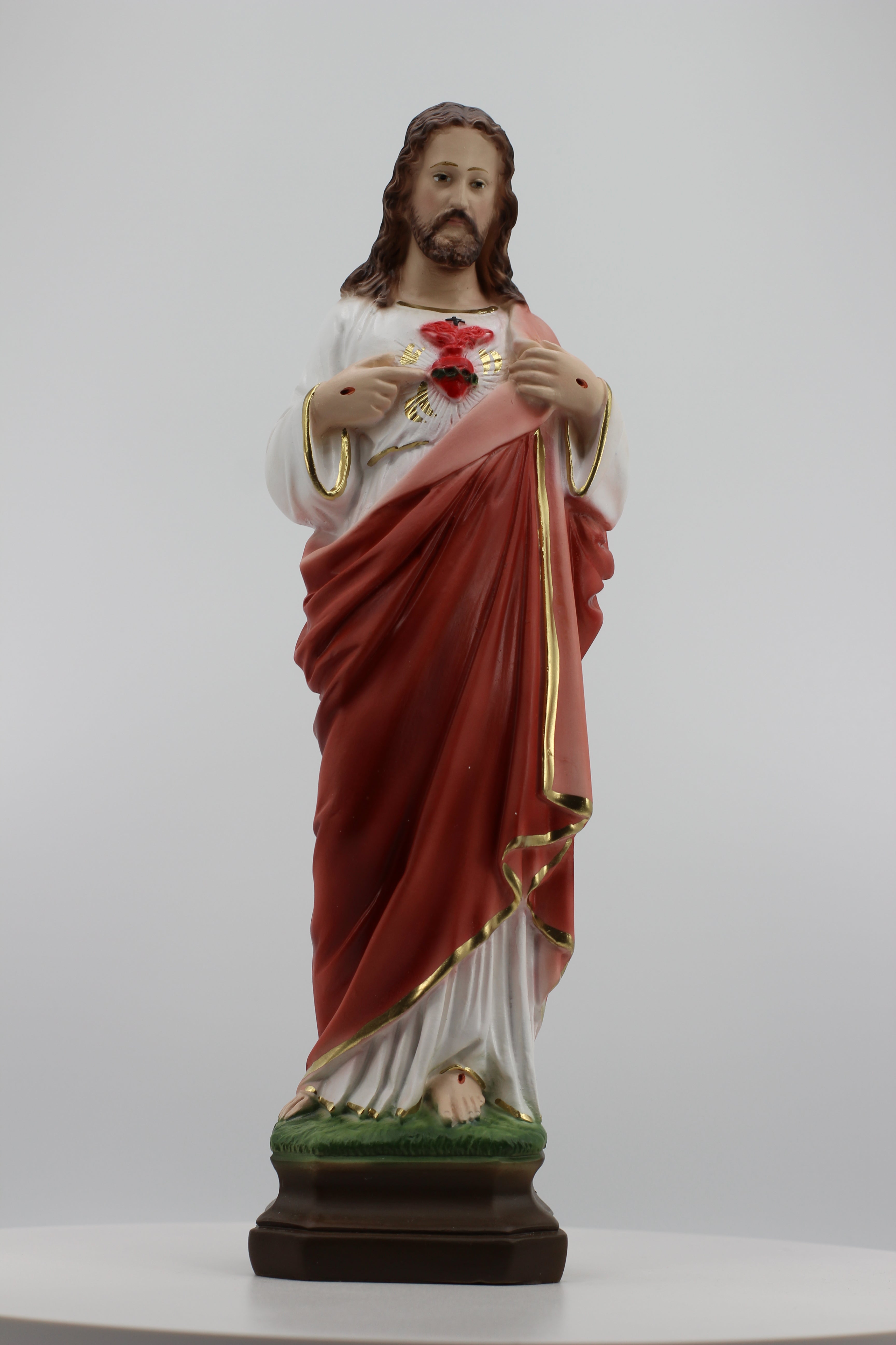 Estatua del Sagrado Corazón de Jesús de The Faith Gift Shop - Pintada a mano en Italia - Nuestra colección de Toscana - / Sagrado Corazon de Jesus