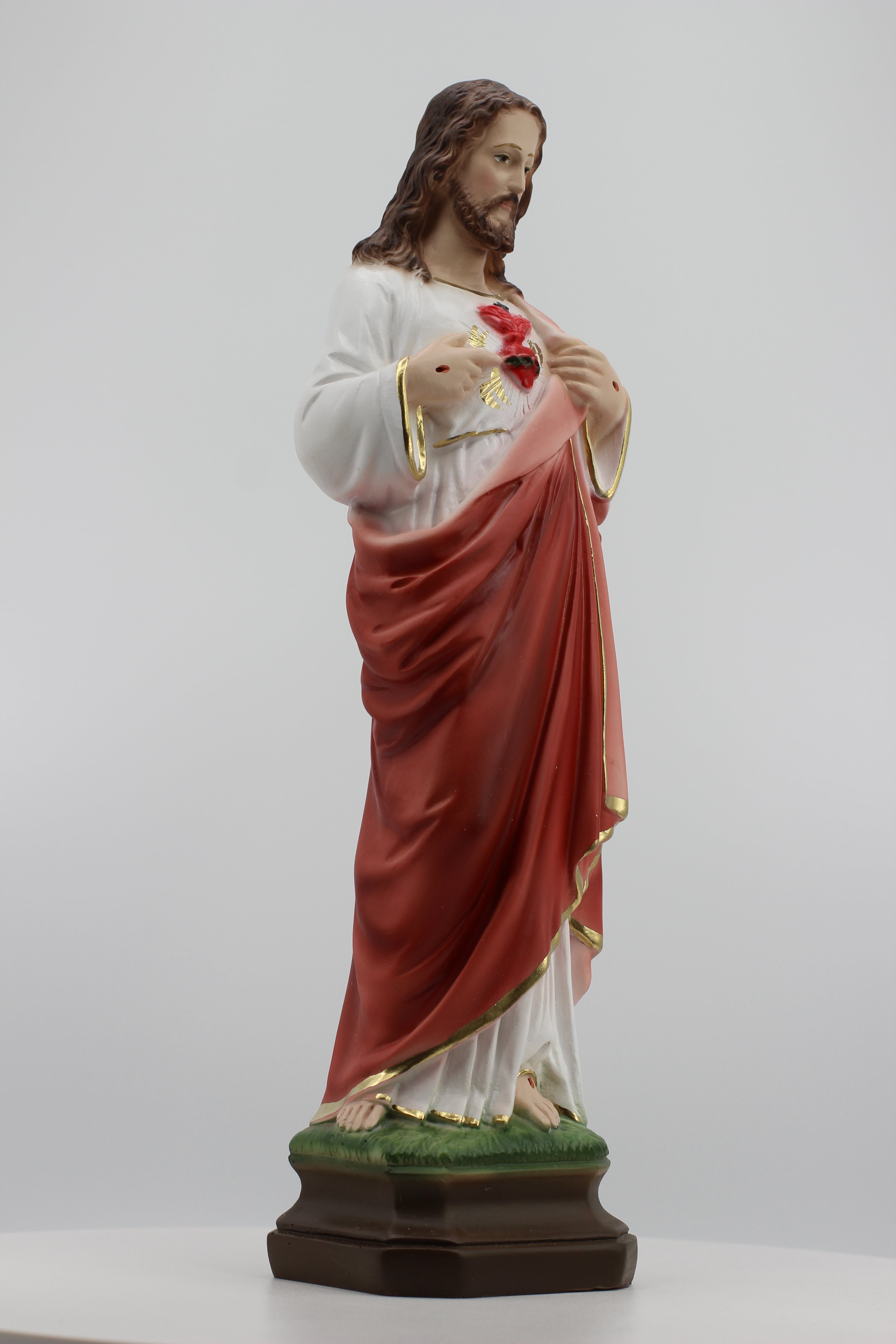 Estatua del Sagrado Corazón de Jesús de The Faith Gift Shop - Pintada a mano en Italia - Nuestra colección de Toscana - / Sagrado Corazon de Jesus