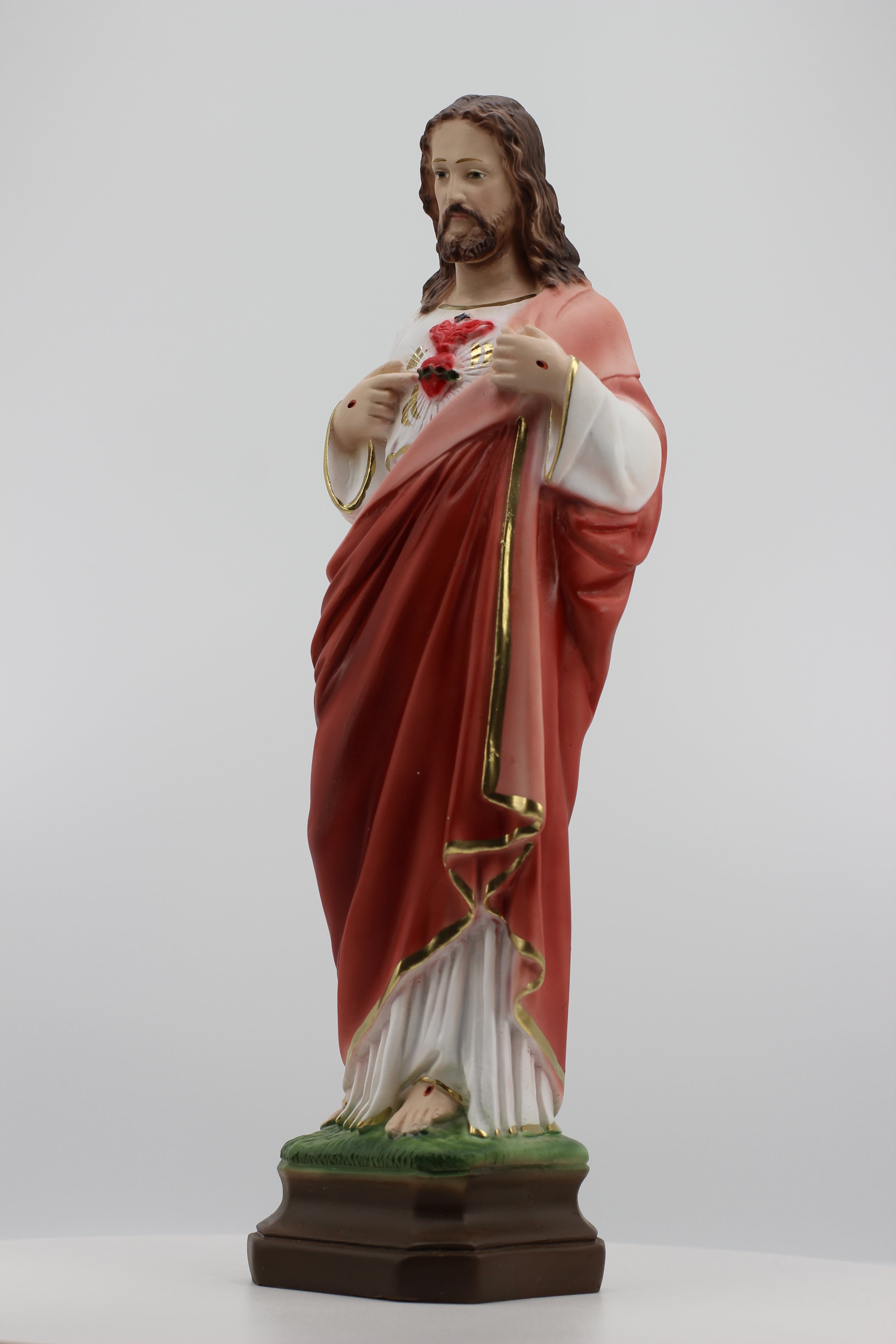 Estatua del Sagrado Corazón de Jesús de The Faith Gift Shop - Pintada a mano en Italia - Nuestra colección de Toscana - / Sagrado Corazon de Jesus
