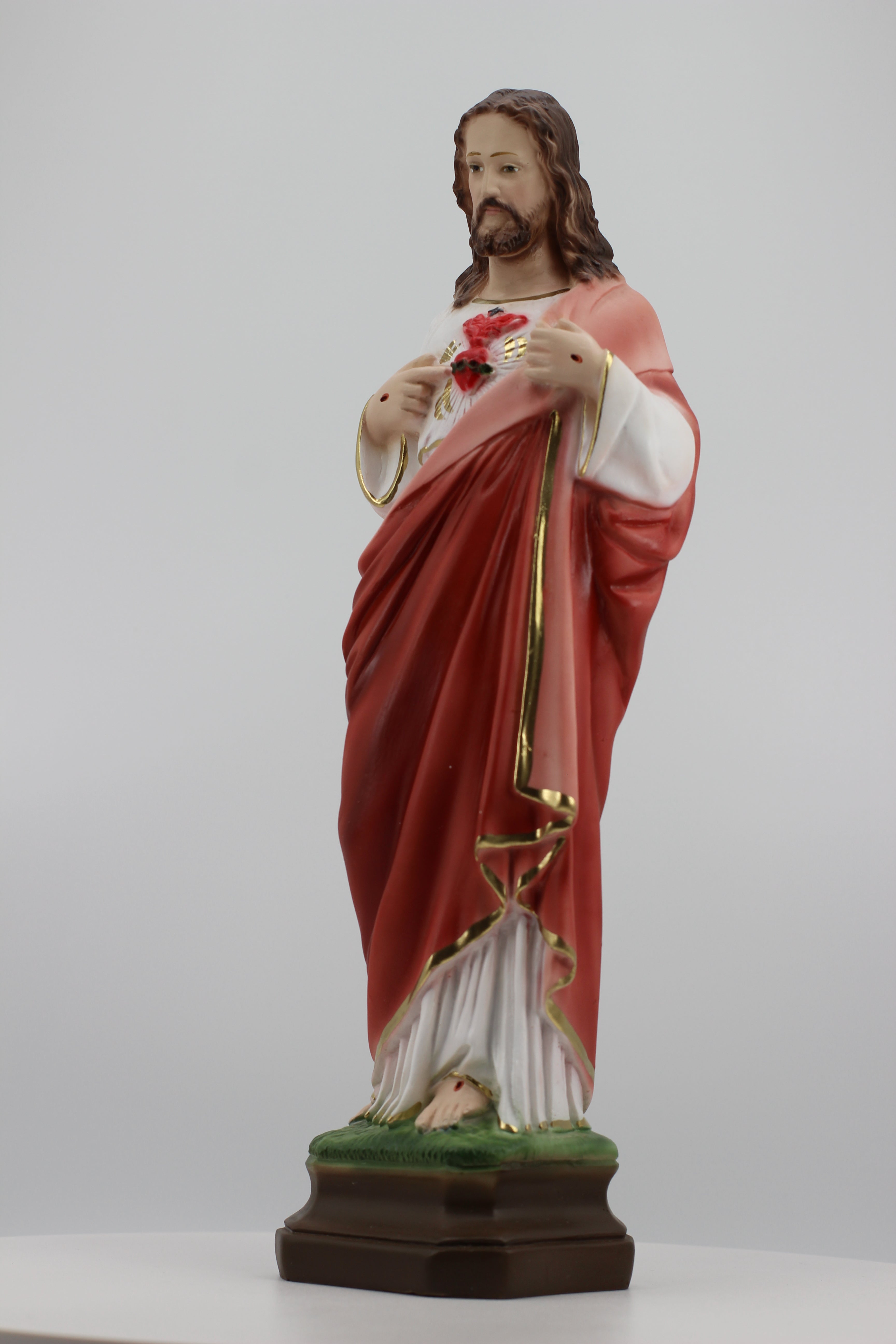 Estatua del Sagrado Corazón de Jesús de The Faith Gift Shop - Pintada a mano en Italia - Nuestra colección de Toscana - / Sagrado Corazon de Jesus