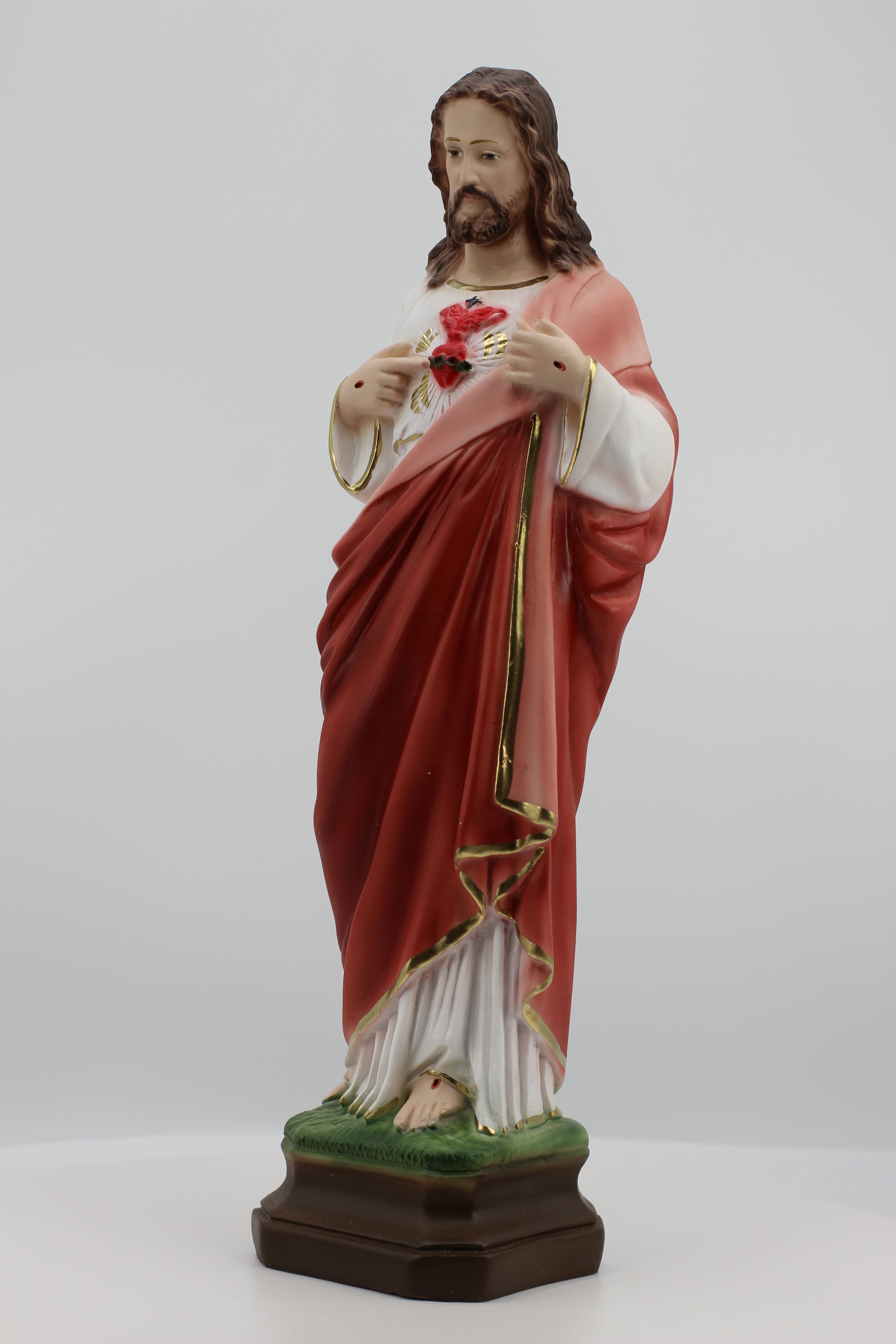 Estatua del Sagrado Corazón de Jesús de The Faith Gift Shop - Pintada a mano en Italia - Nuestra colección de Toscana - / Sagrado Corazon de Jesus