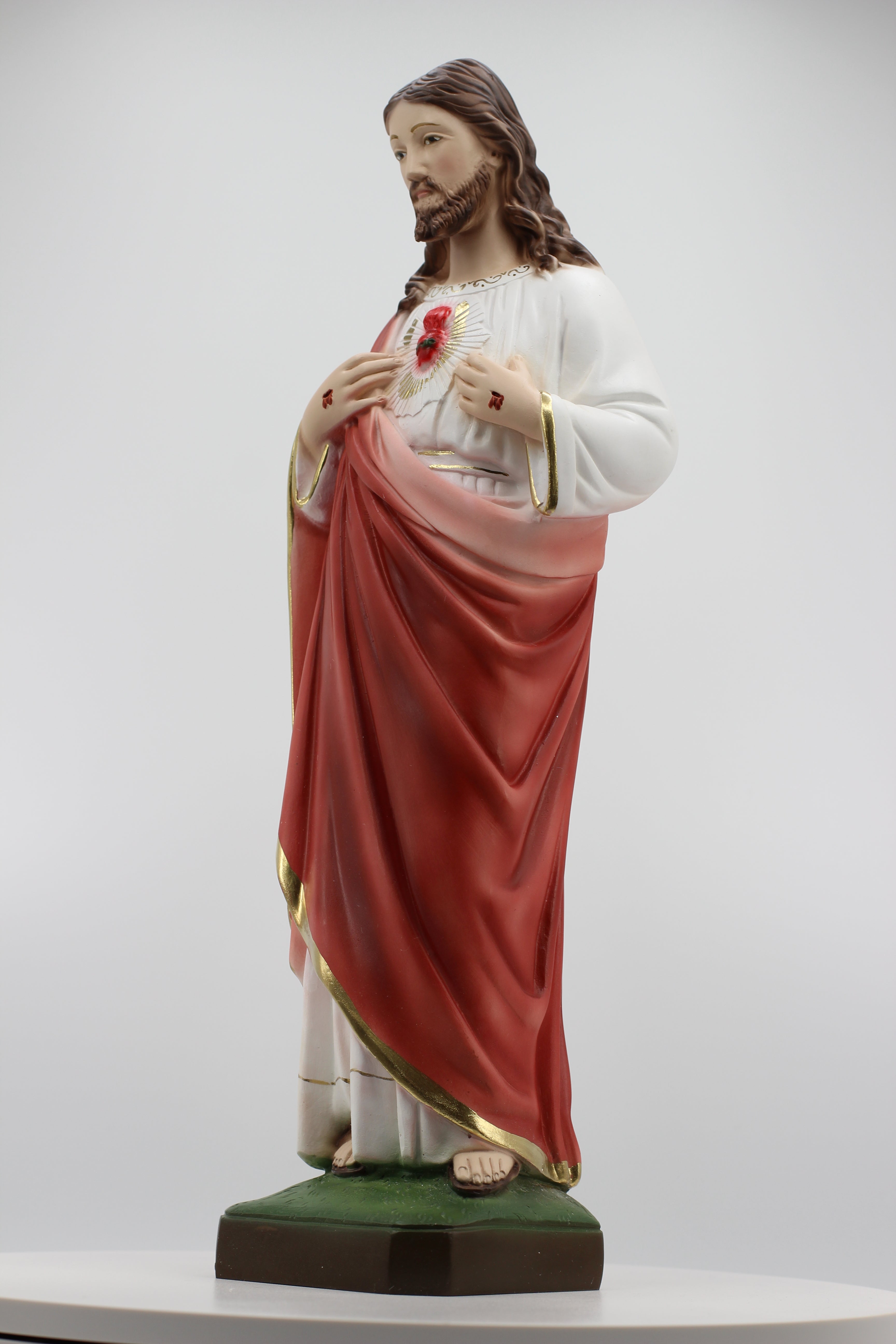 Estatua del Sagrado Corazón de Jesús de The Faith Gift Shop - Pintada a mano en Italia - Nuestra colección de Toscana - / Sagrado Corazon de Jesus