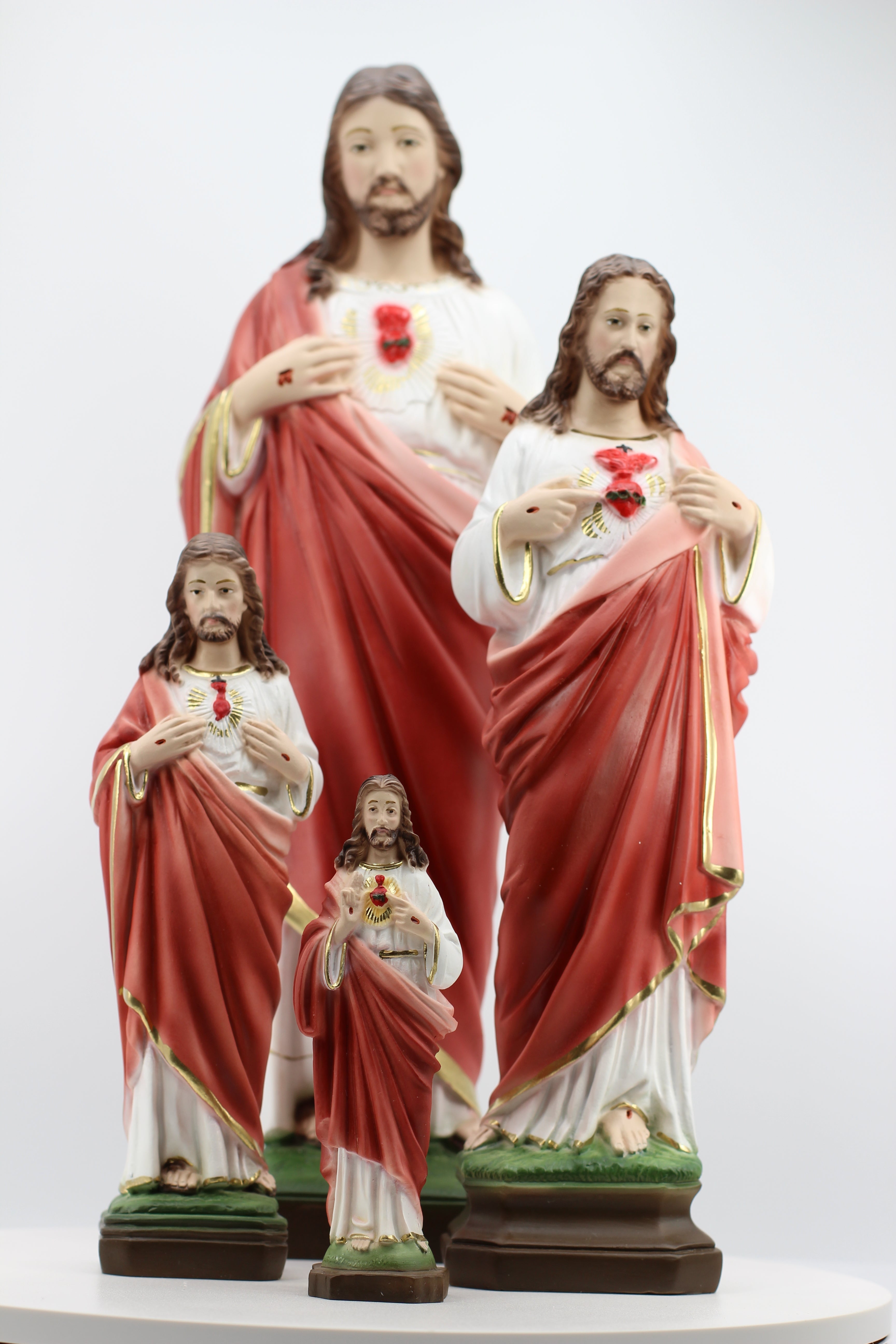 Estatua del Sagrado Corazón de Jesús de The Faith Gift Shop - Pintada a mano en Italia - Nuestra colección de Toscana - / Sagrado Corazon de Jesus
