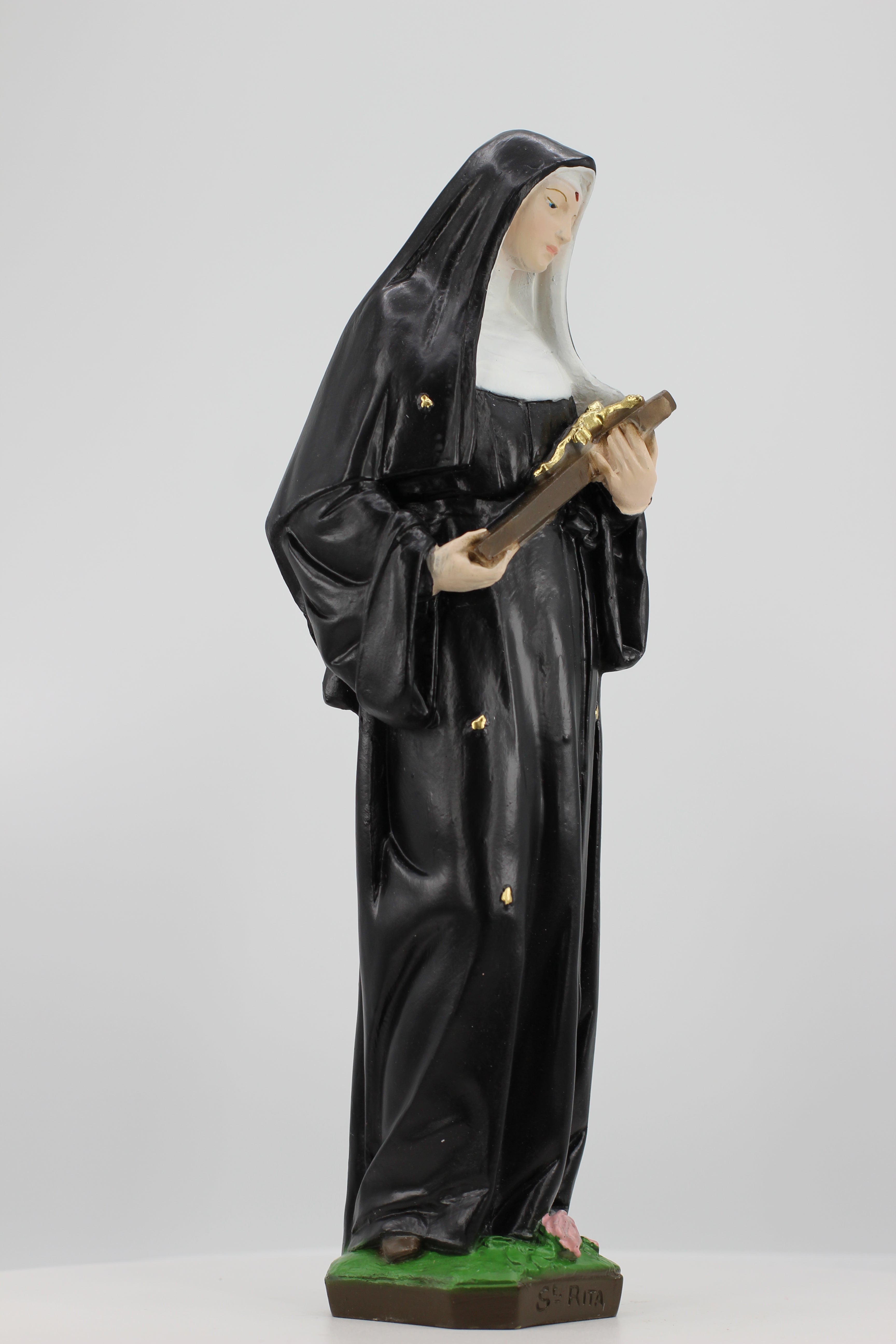 The Faith Gift Shop Saint Rita of Cascia  statue - Hand Painted in Italy - Our Tuscany Collection -Estatua de Santa Rita