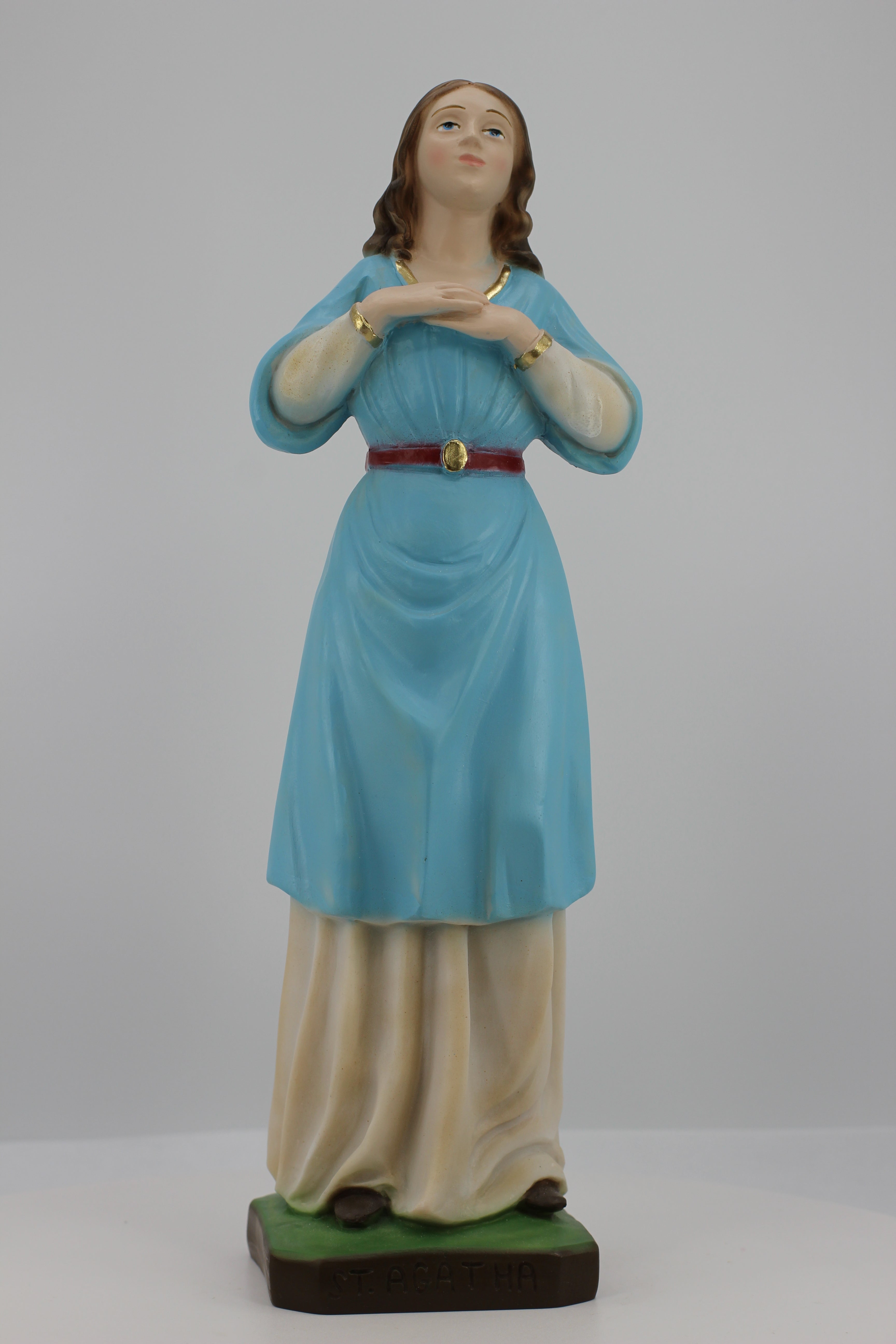 The Faith Gift Shop Saint Agatha statue  - Hand Painted in Italy - Our Tuscany Collection - Estatua de Santa Agata