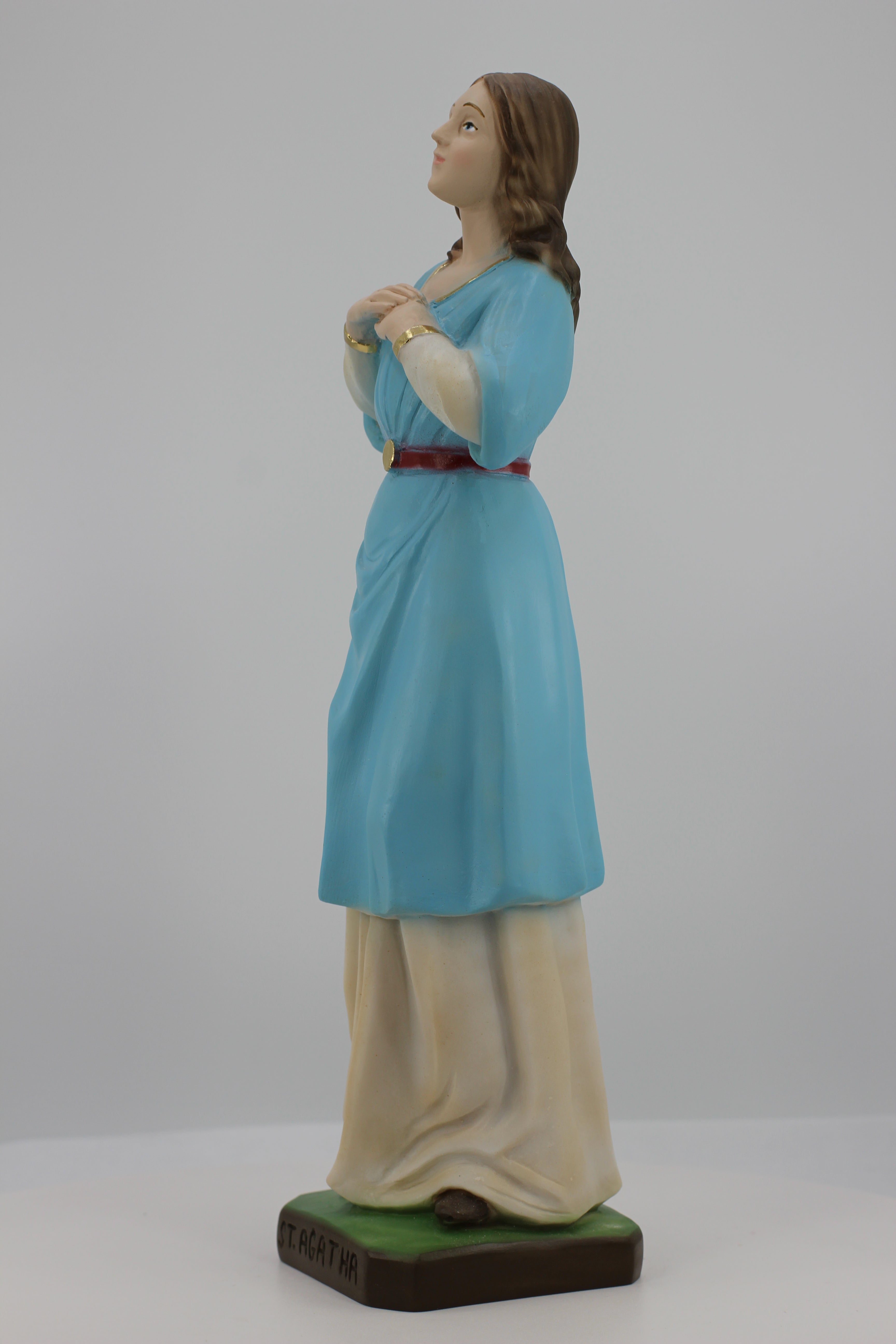 The Faith Gift Shop Saint Agatha statue  - Hand Painted in Italy - Our Tuscany Collection - Estatua de Santa Agata