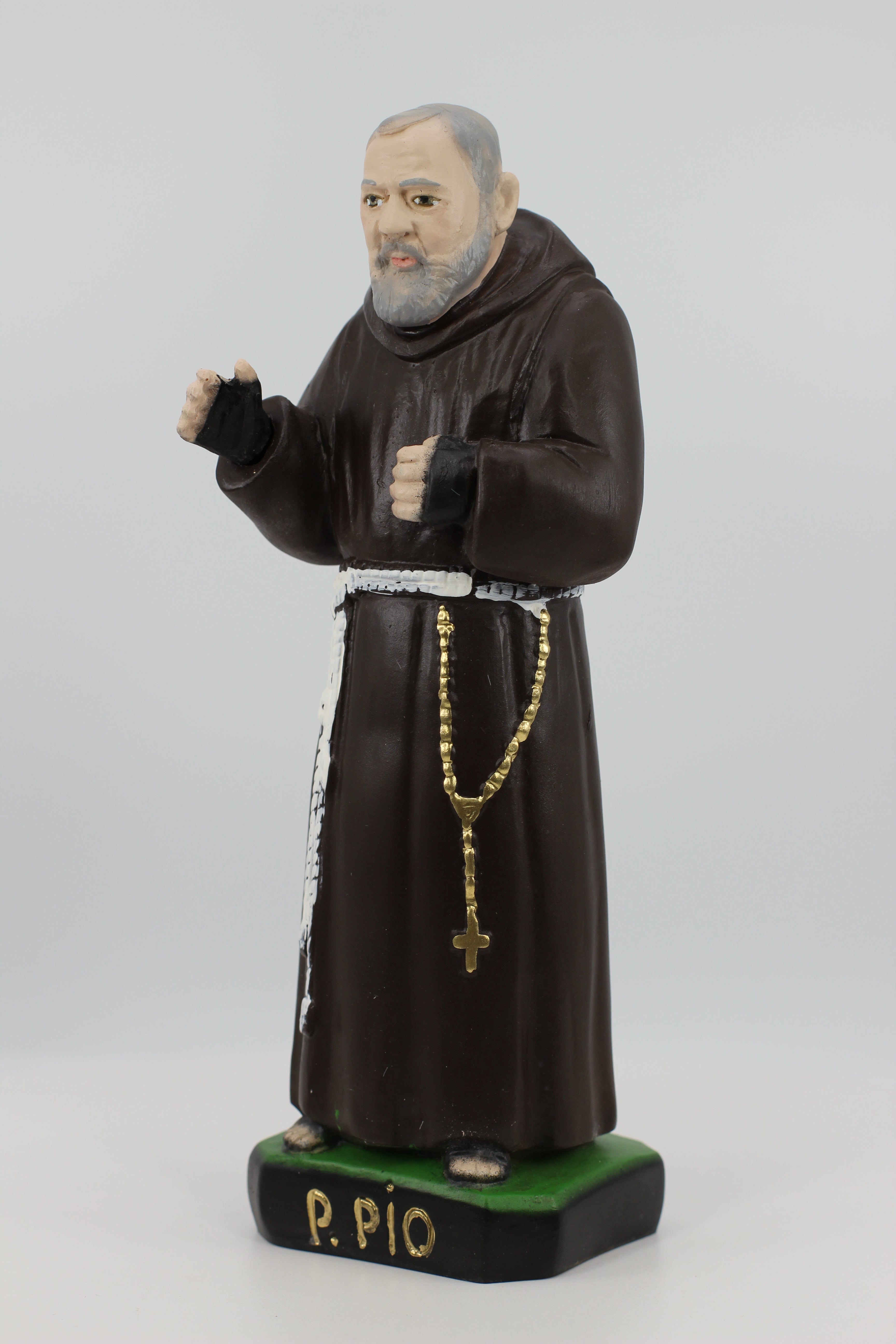 The Faith Gift Shop Saint Father Pio statue - Hand Painted in Italy - Our Tuscany Collection   / San  Padre Pio
