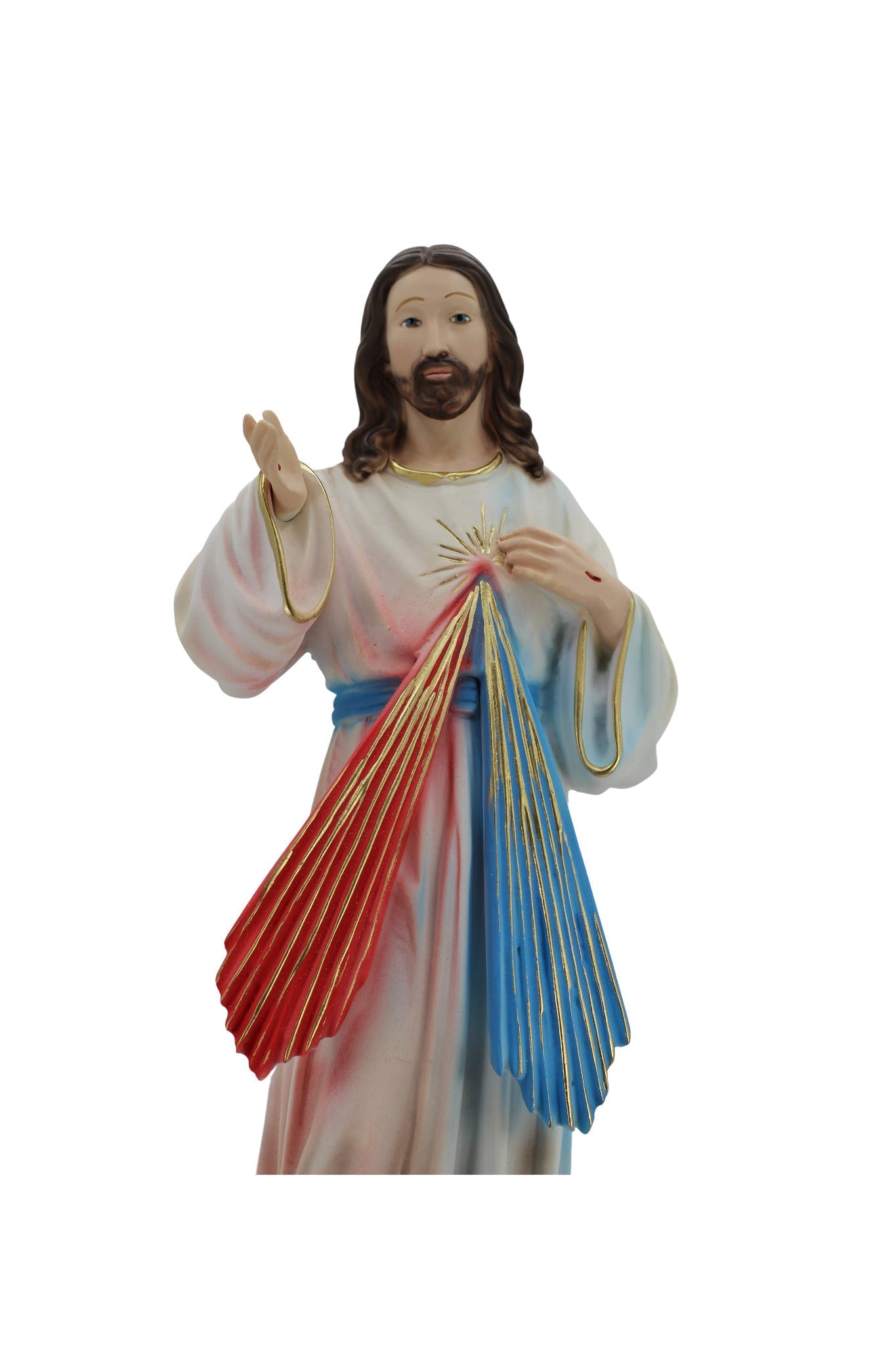 Estatua de la Divina Misericordia de The Faith Gift Shop - Pintada a mano en Italia - Nuestra colección de Toscana - Imagen de la Divina Misericordia