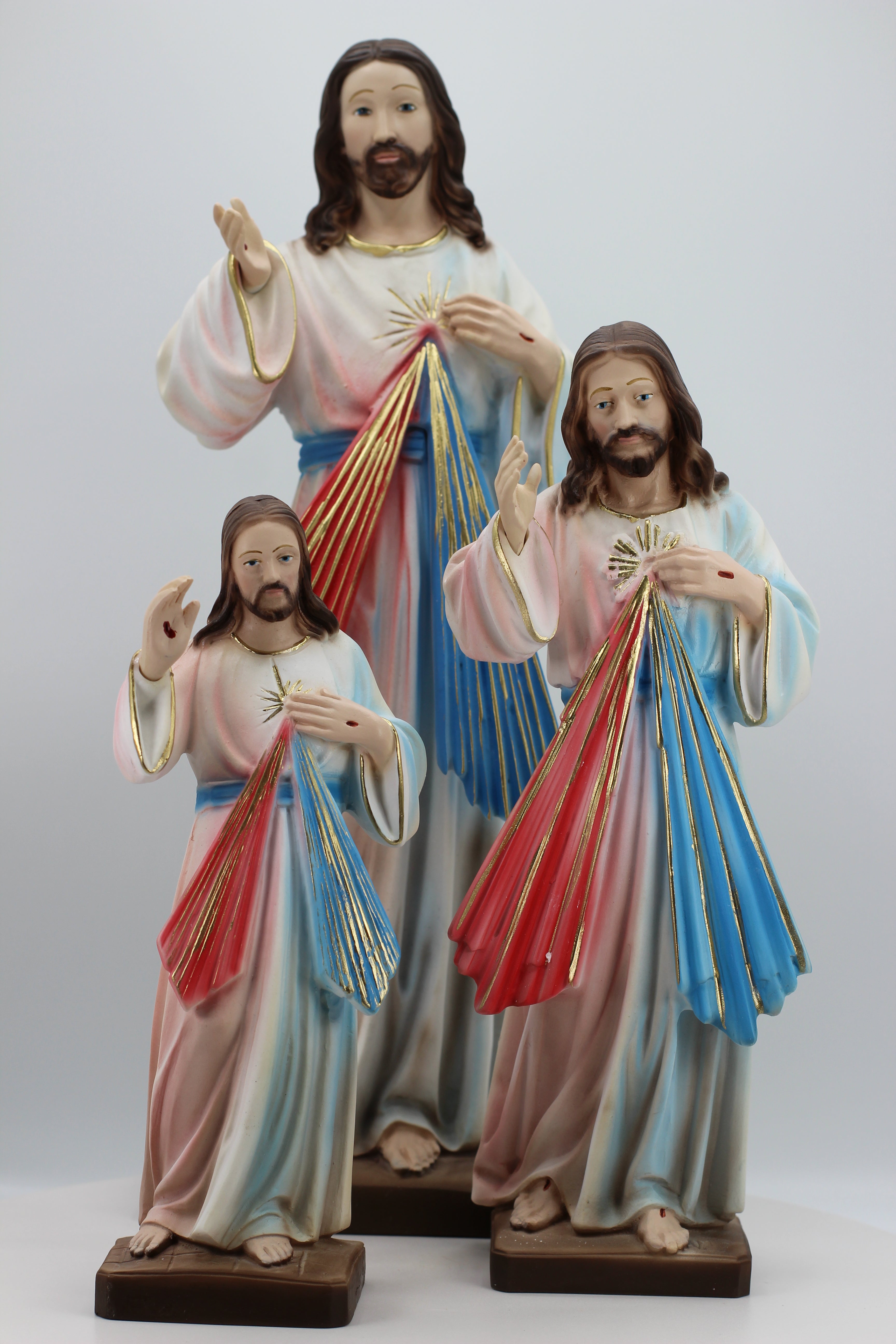 Estatua de la Divina Misericordia de The Faith Gift Shop - Pintada a mano en Italia - Nuestra colección de Toscana - Imagen de la Divina Misericordia