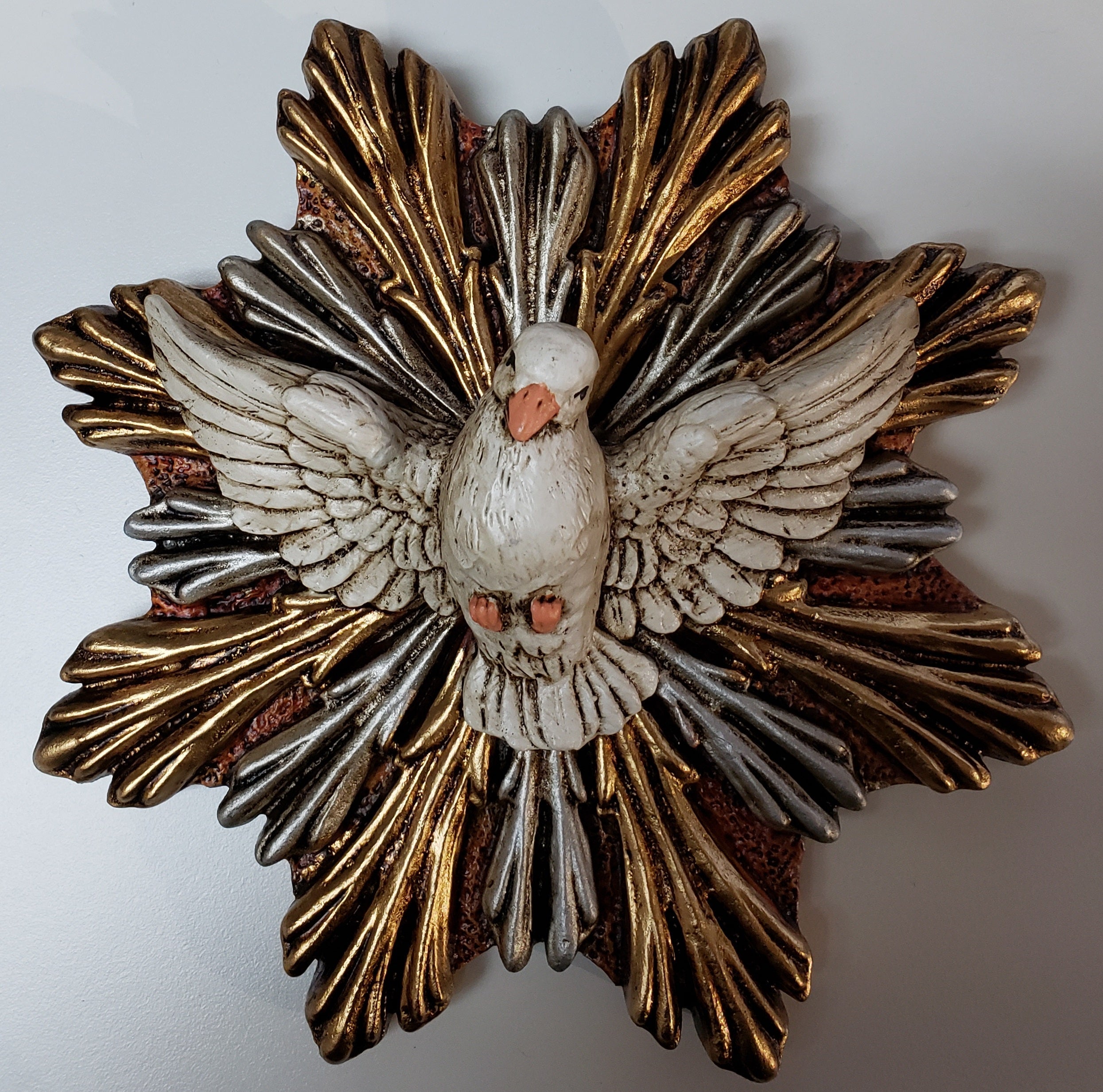 Placa pintada a mano del Espíritu Santo de 5"