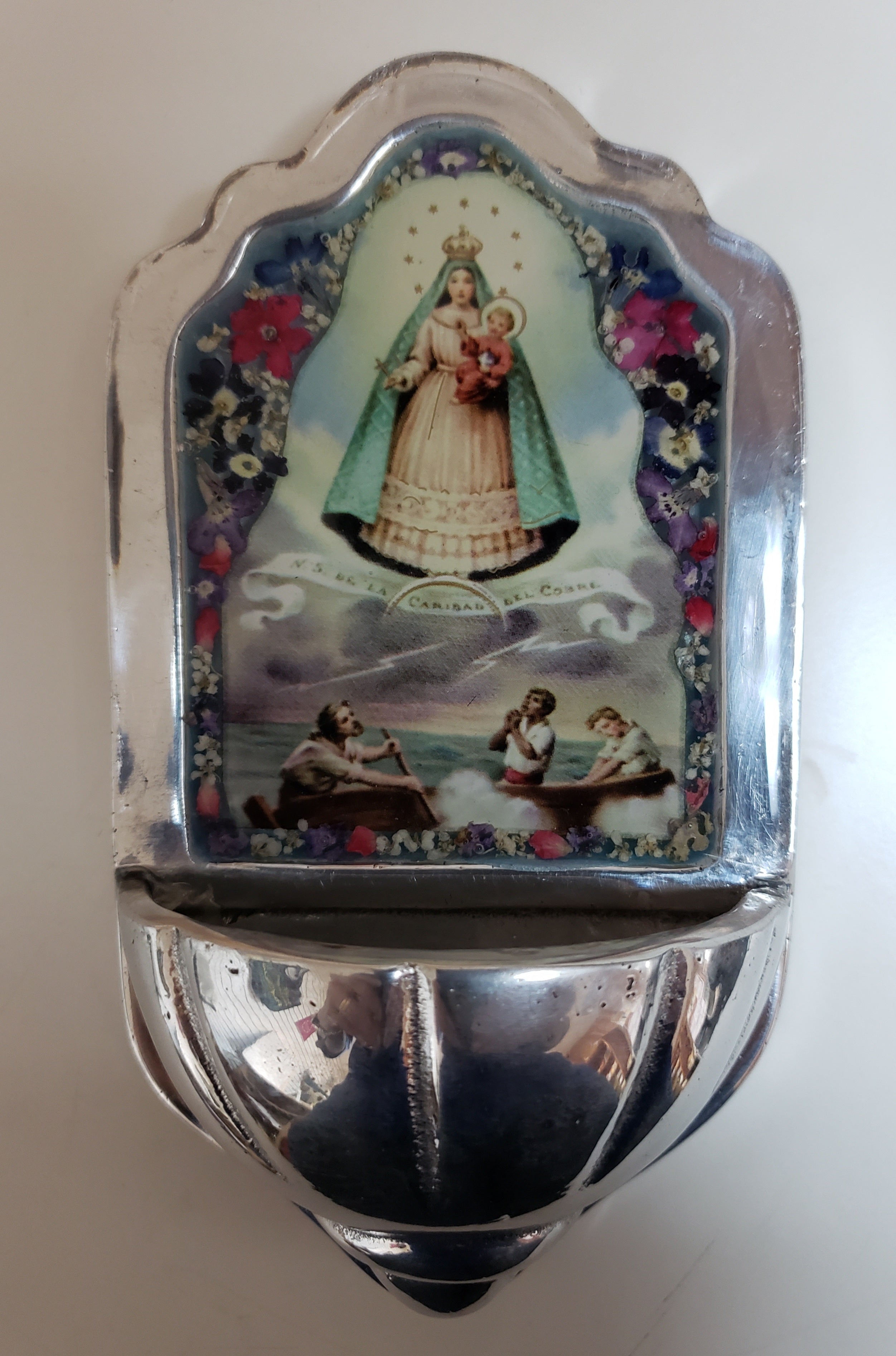 Nicho de flores prensadas - Agua bendita