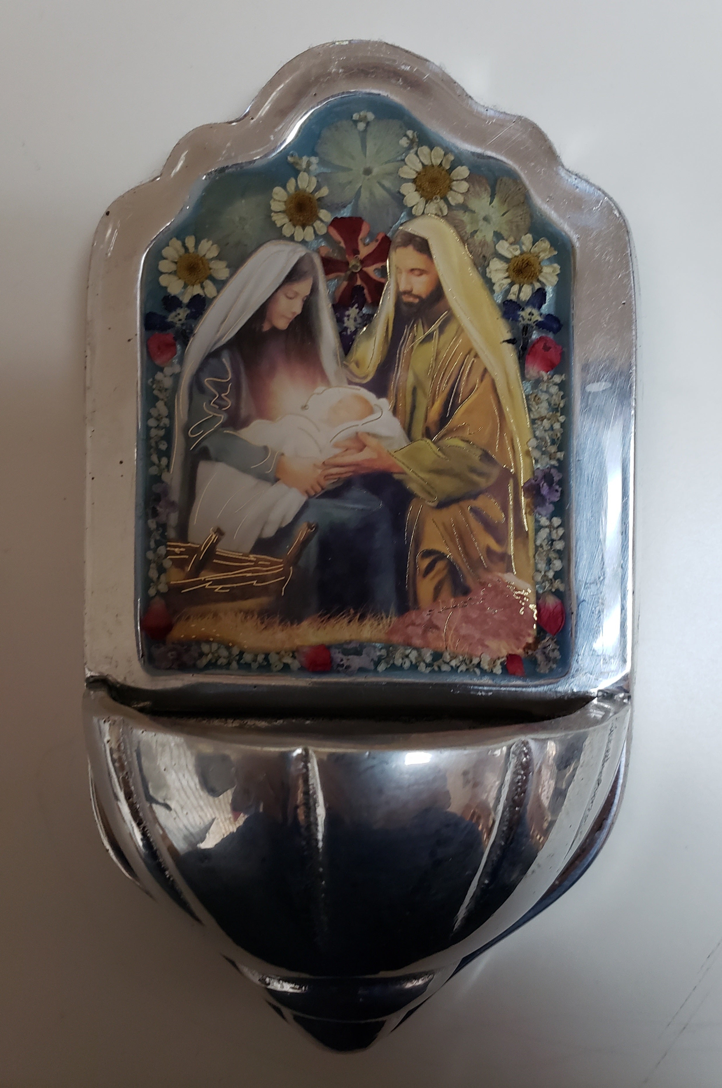 Nicho de flores prensadas - Agua bendita