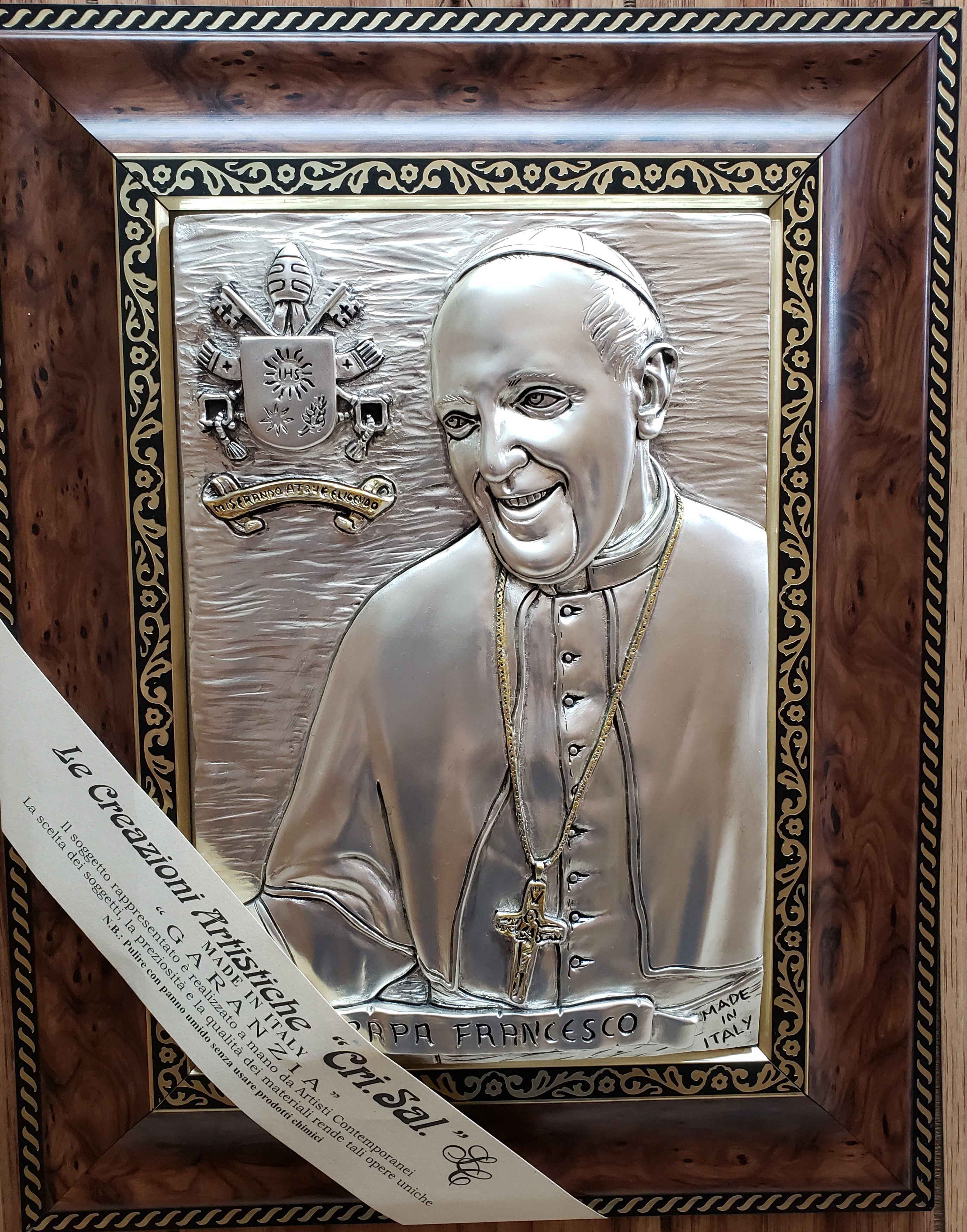 Imagen religiosa del Papa Francisco