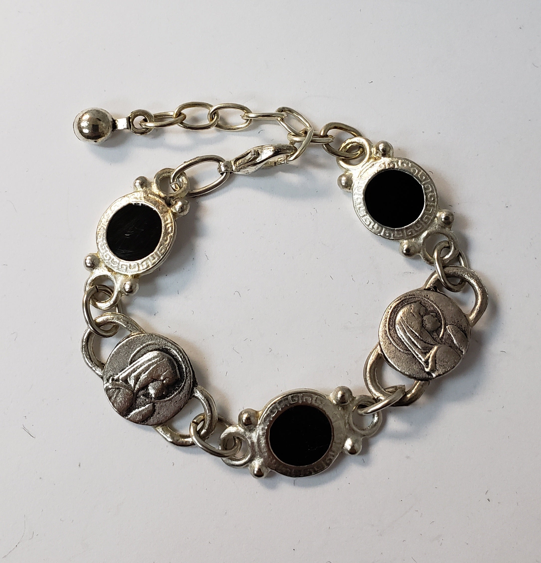 Pulsera Vintage Alpaca Plata joyería hecha a mano por Graciela's Collection