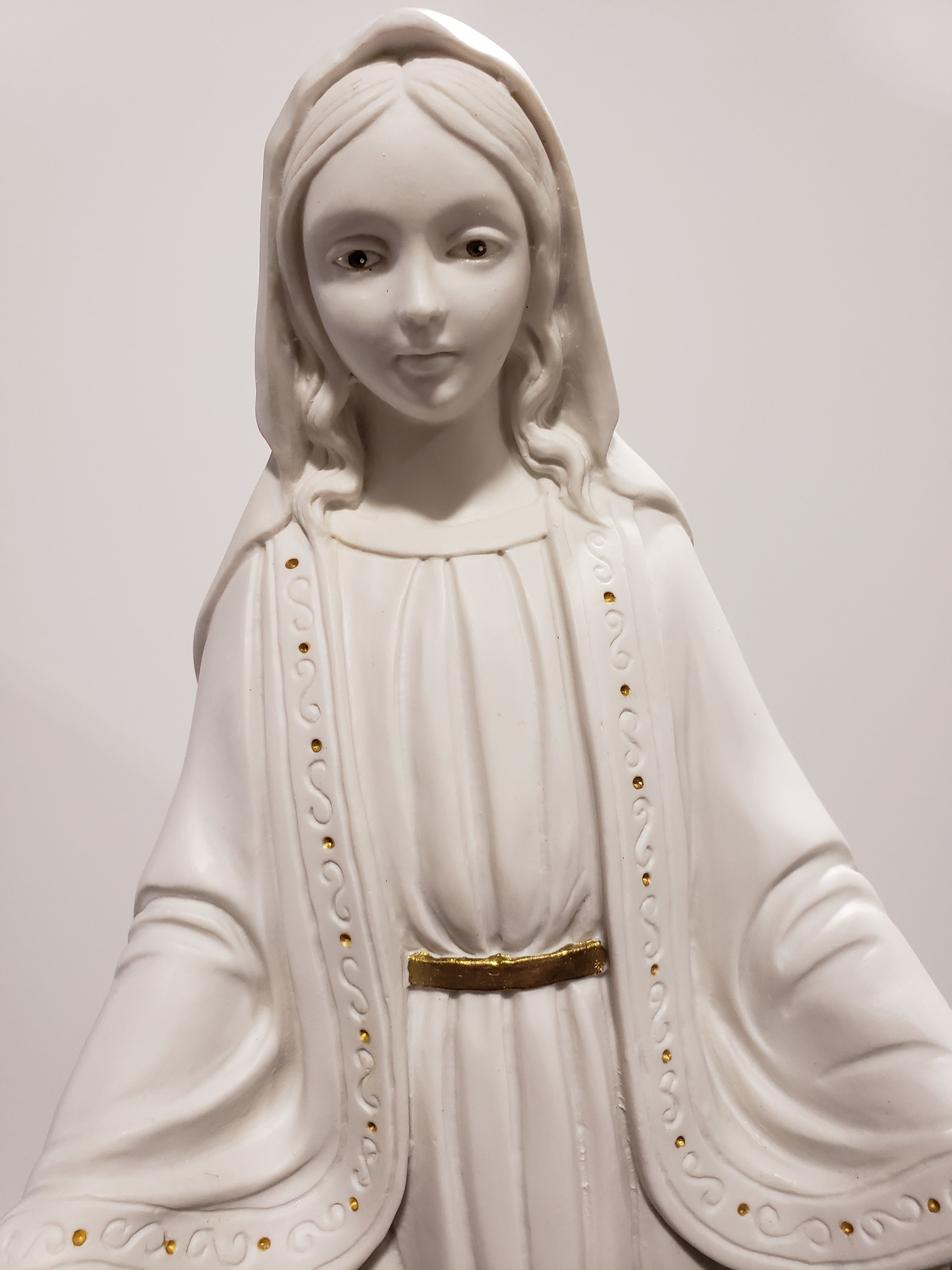 16" María Milagrosa - Colección Milagrosa Blanco-Oro